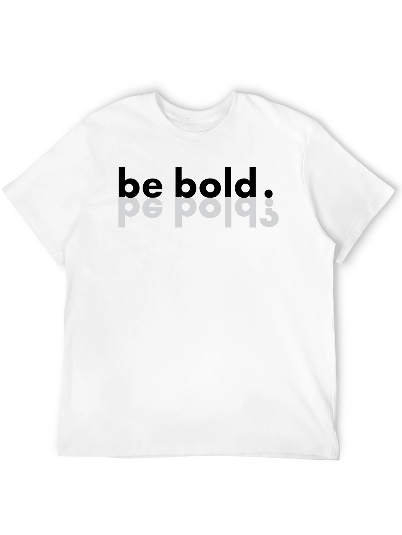 Be Bold Mirror Tee - Black Graphic T-Shirt