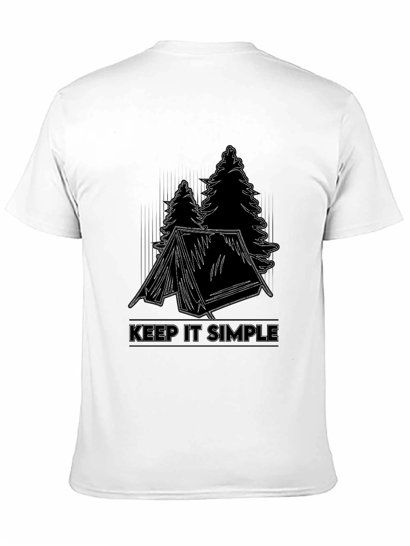 Keep It Simple Camping Graphic T-Shirt