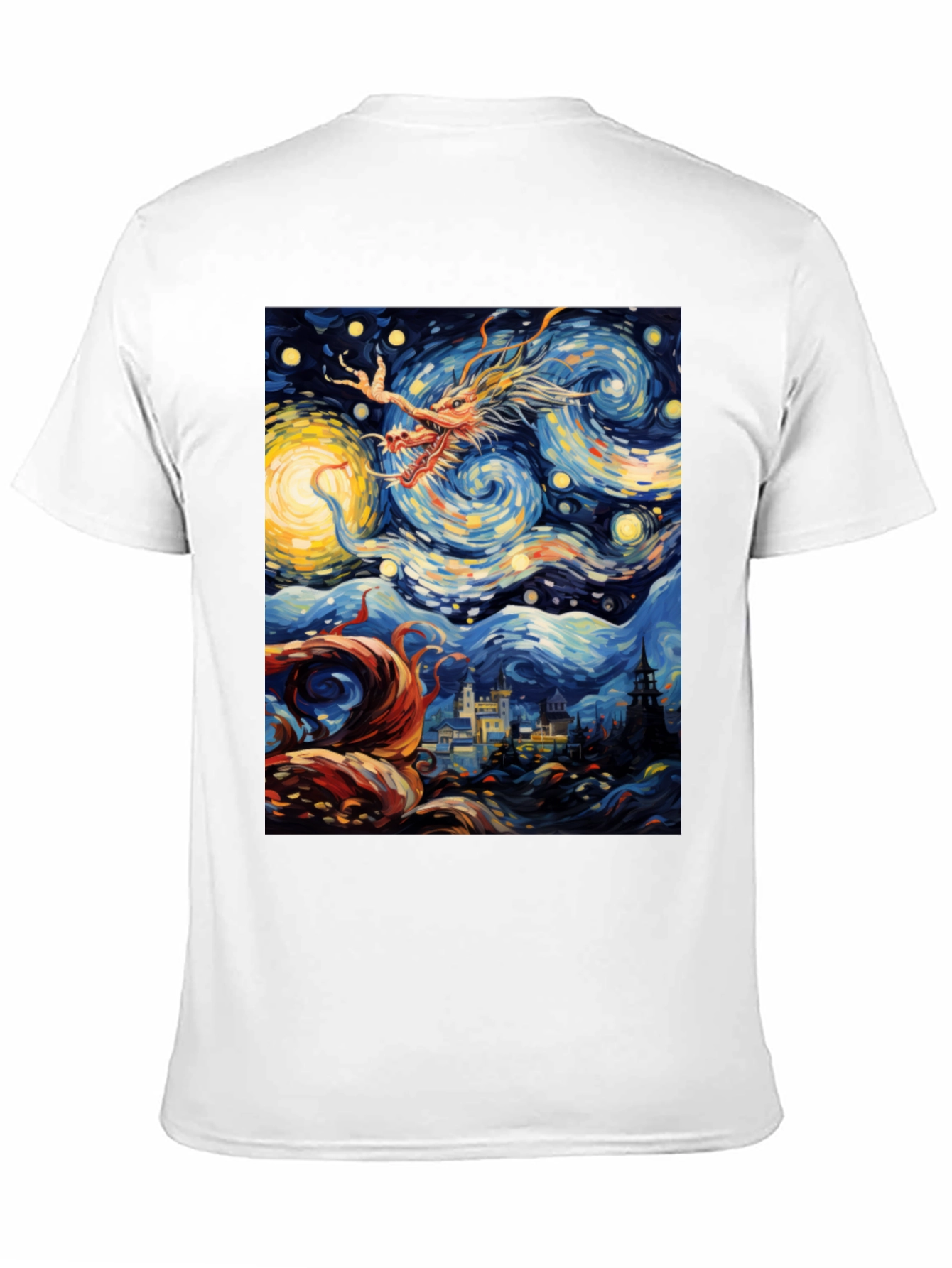 Starry Dragon Night T-Shirt