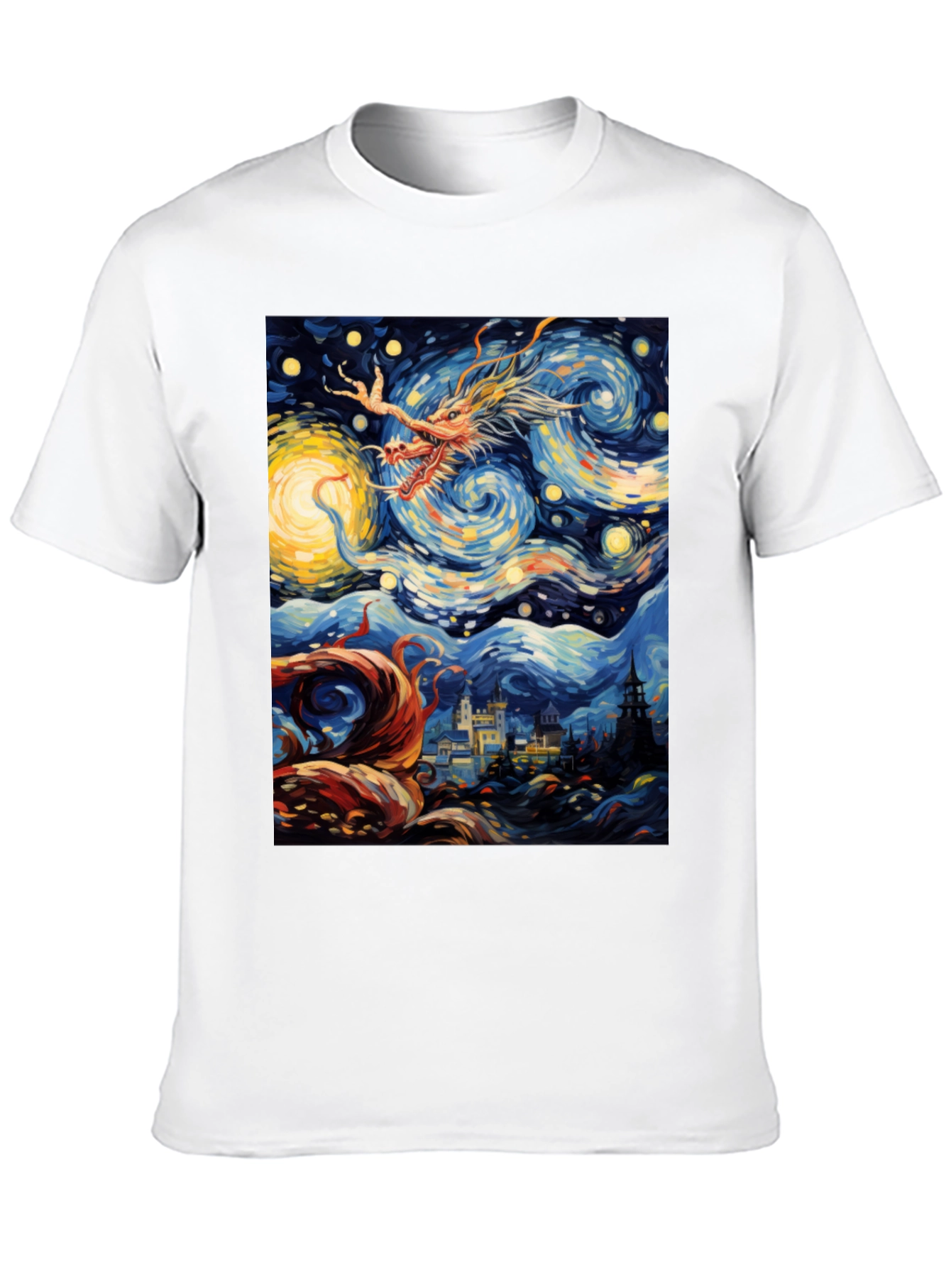Starry Dragon Night T-Shirt