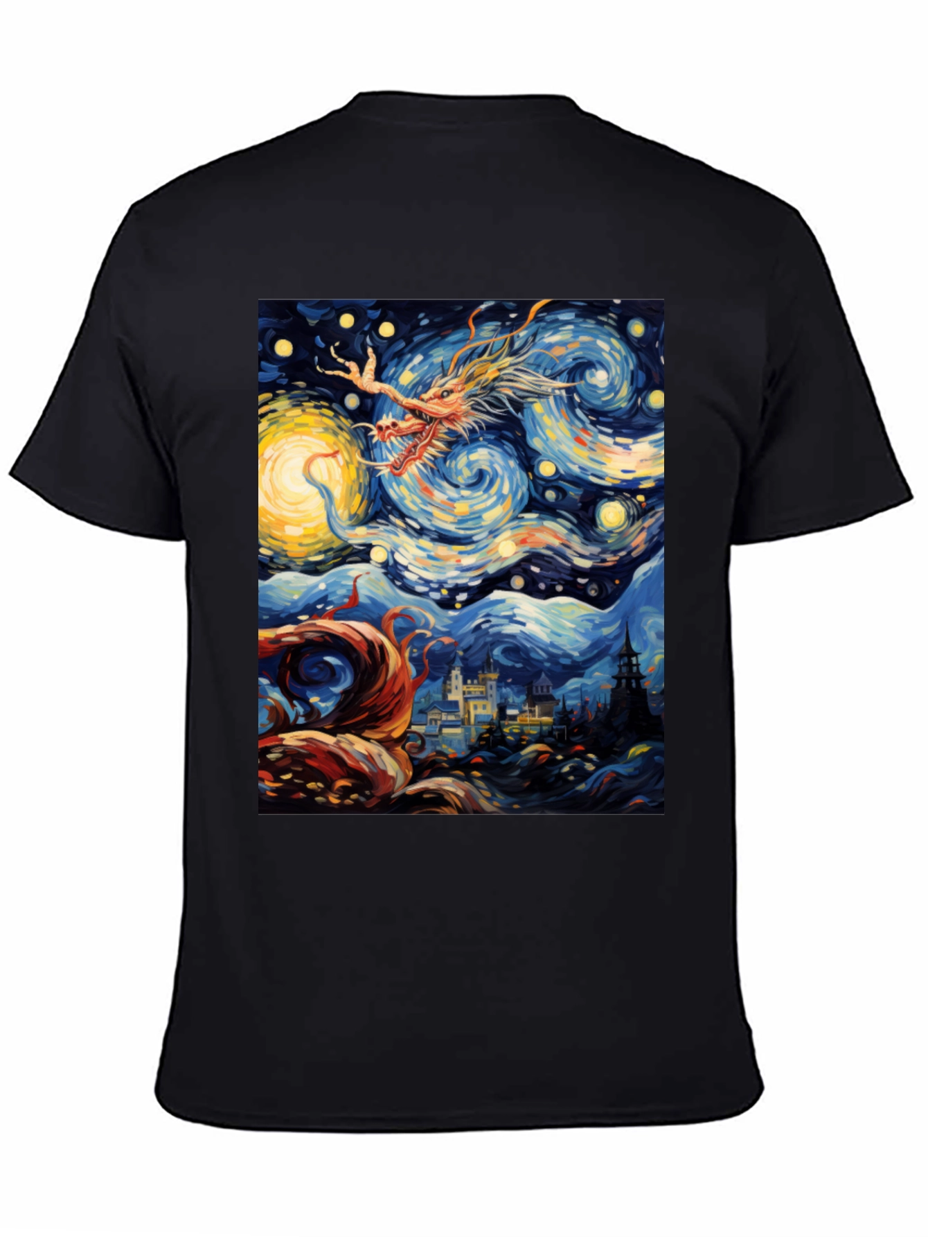 Starry Dragon Night T-Shirt