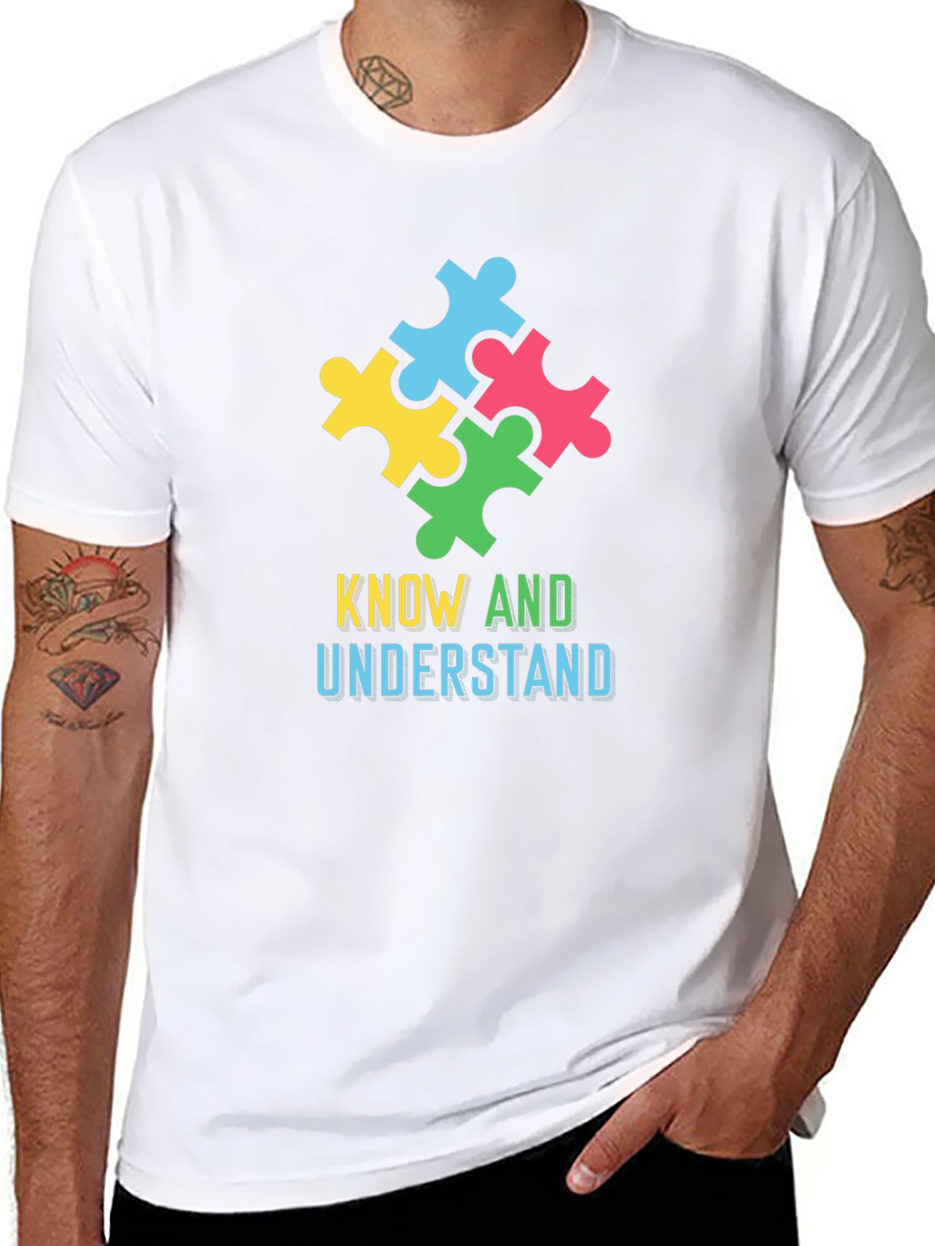Autism Awareness Puzzle Piece Graphic Tee