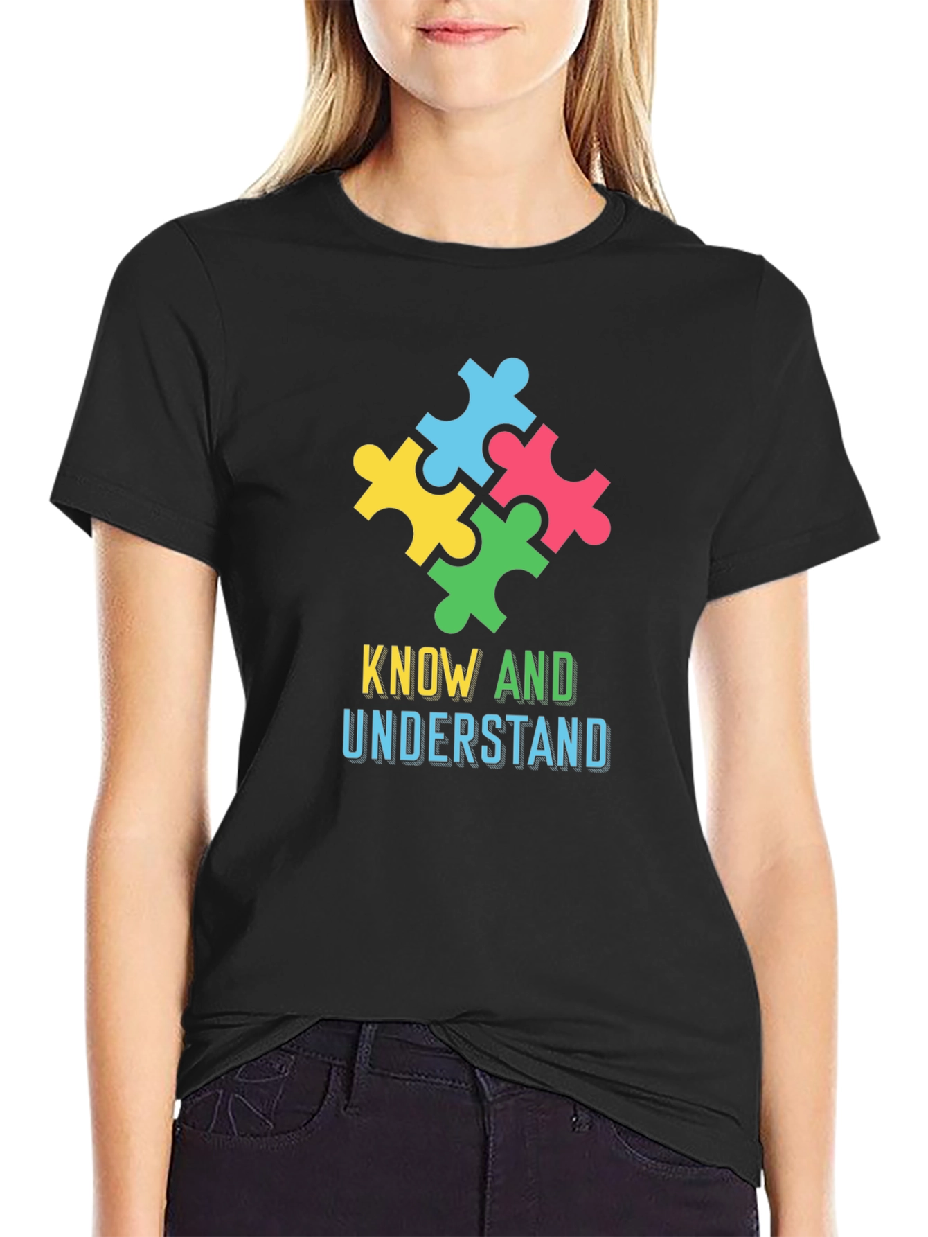 Autism Awareness Puzzle Piece Graphic Tee