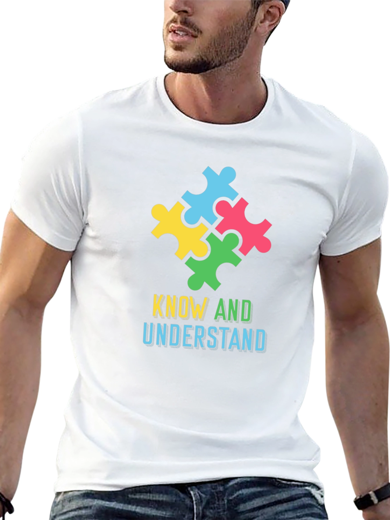 Autism Awareness Puzzle Piece Graphic Tee