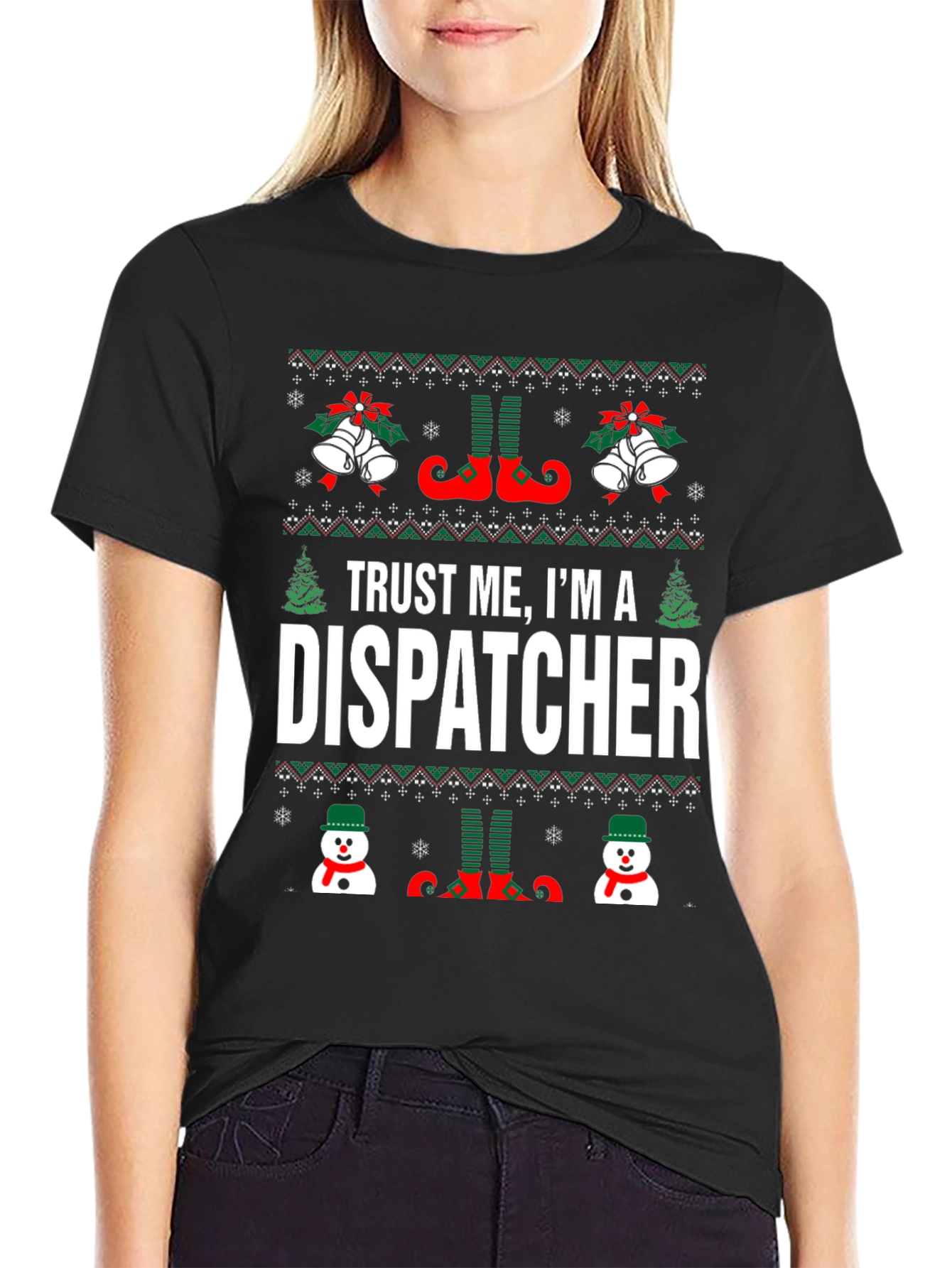 Trust Me Im A Dispatcher Christmas T-Shirt