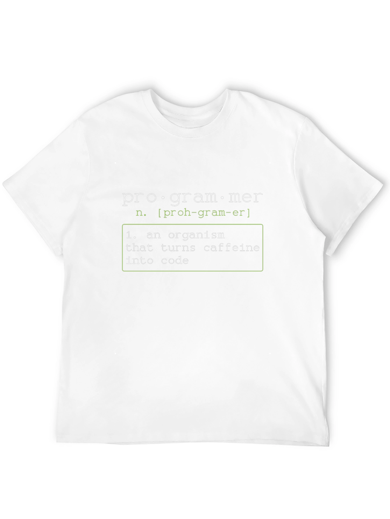Programmer Definition Graphic Tee - Turns Caffeine Into Code