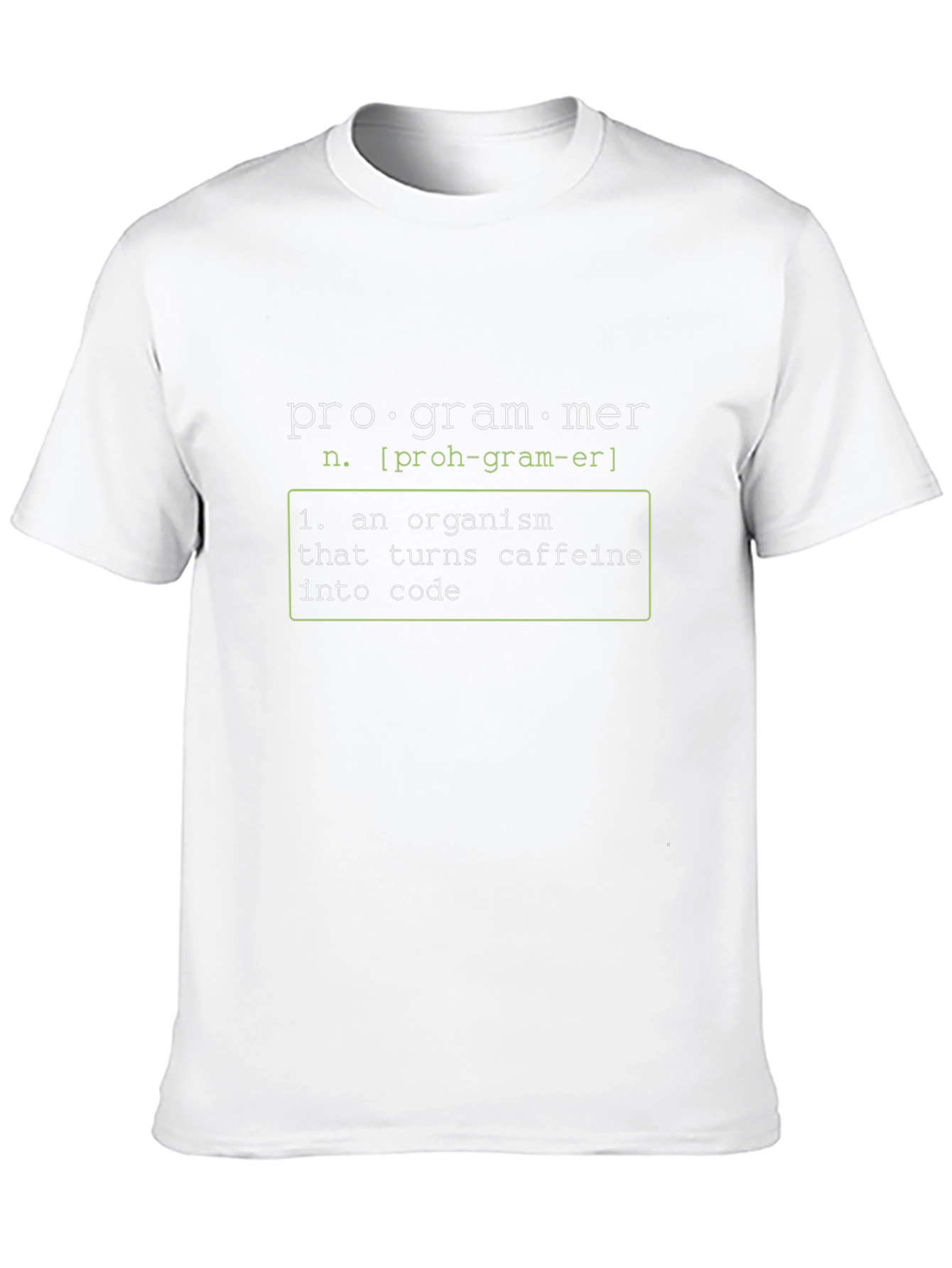Programmer Definition Graphic Tee - Turns Caffeine Into Code