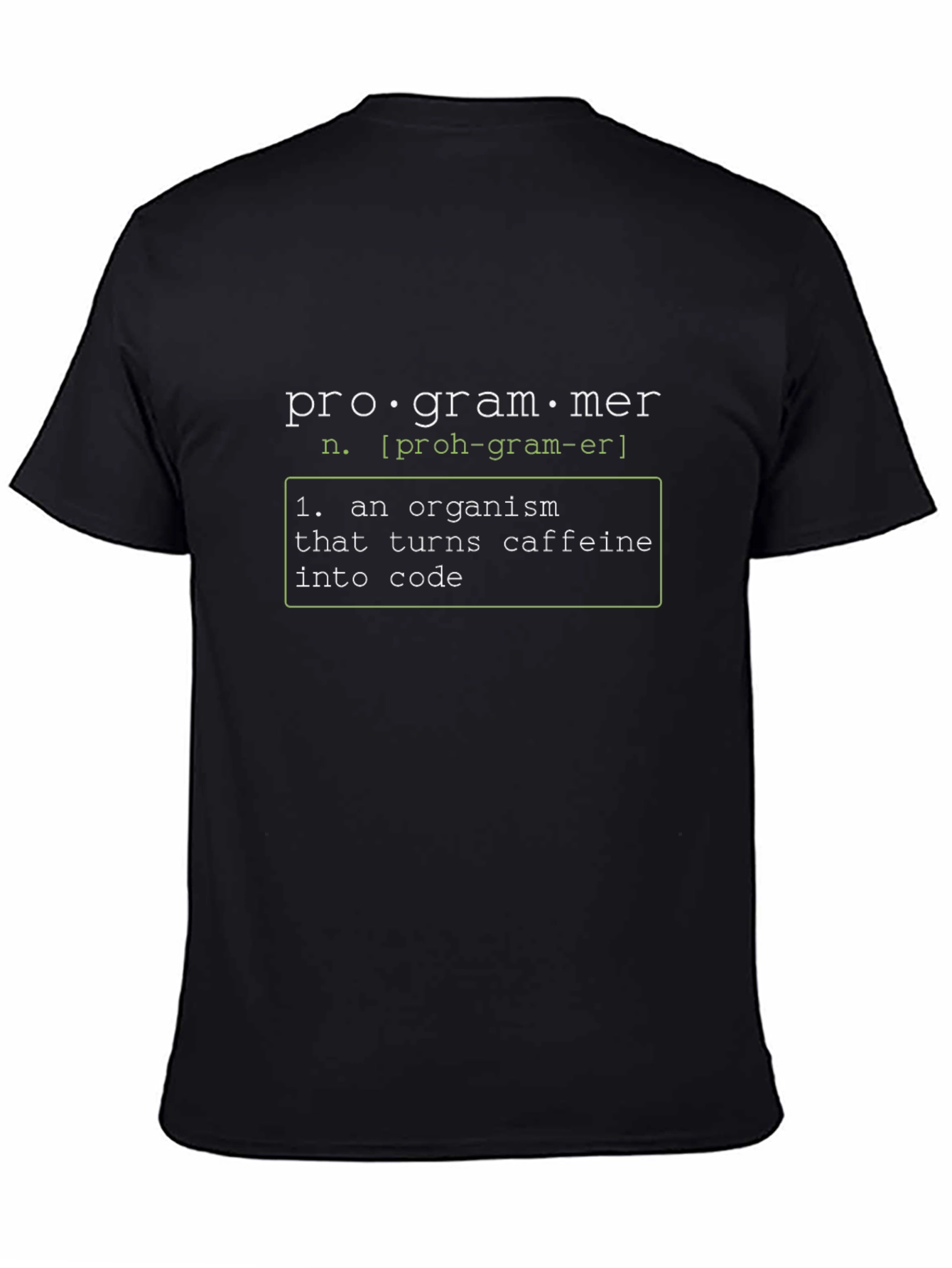Programmer Definition Graphic Tee - Turns Caffeine Into Code