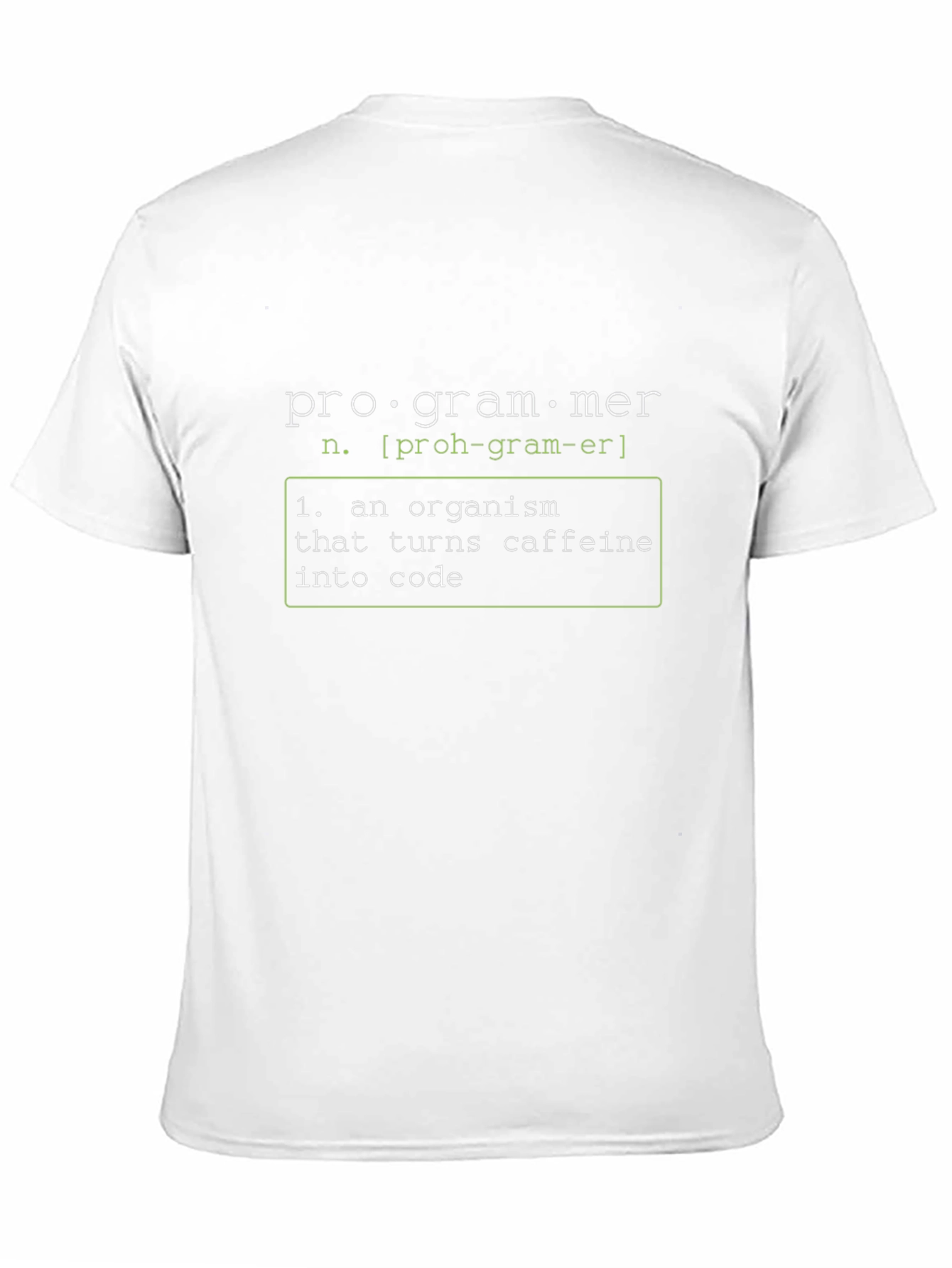 Programmer Definition Graphic Tee - Turns Caffeine Into Code