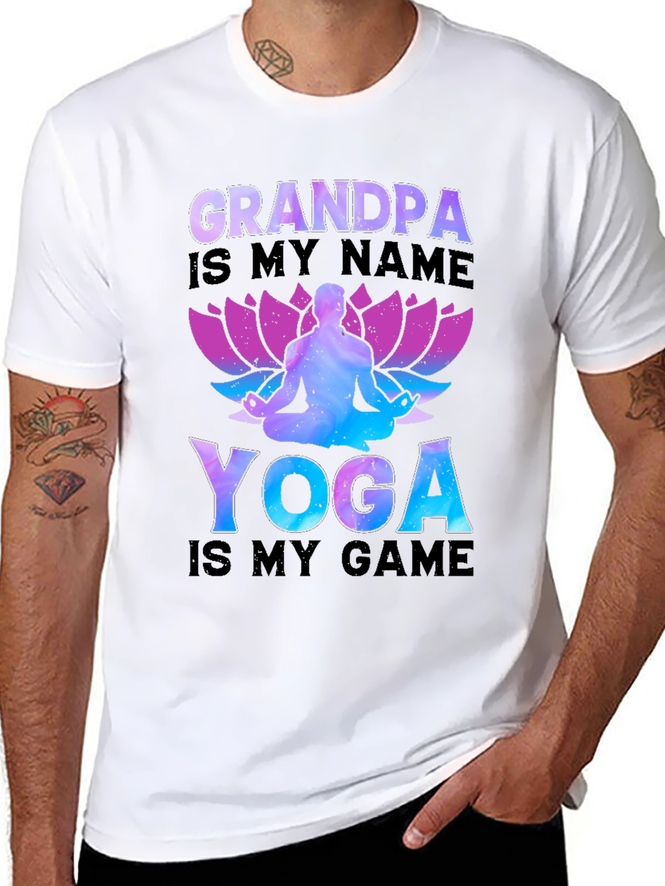 Grandpa Yoga T-Shirt - Cool Yoga Lover Gift