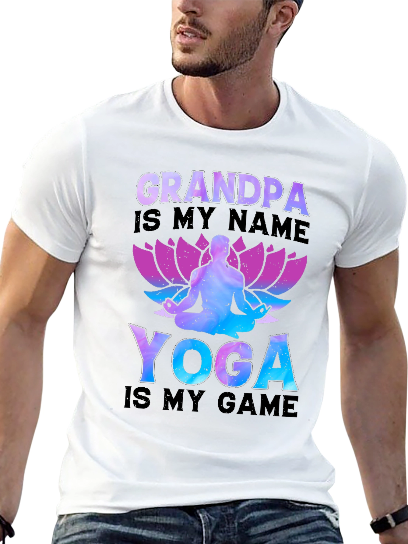 Grandpa Yoga T-Shirt - Cool Yoga Lover Gift