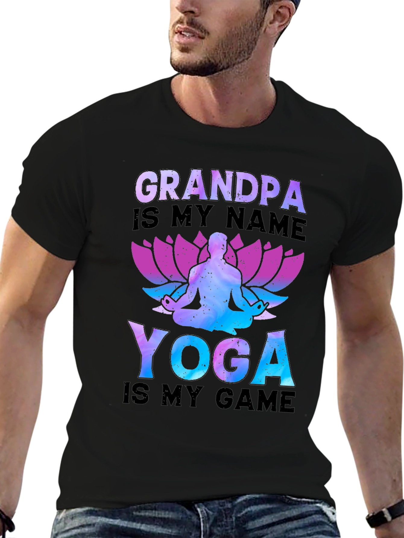 Grandpa Yoga T-Shirt - Cool Yoga Lover Gift