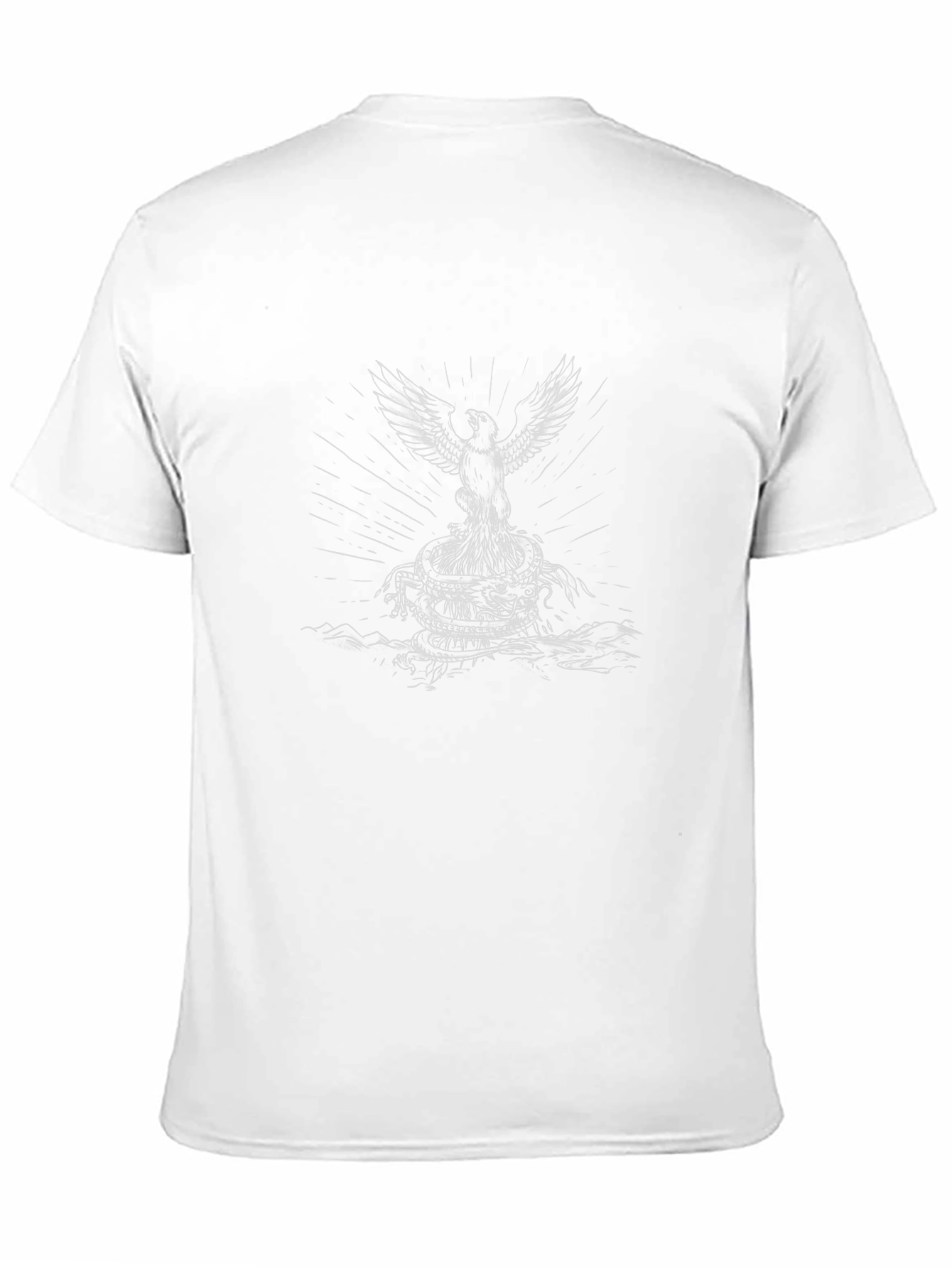 Eagle and Serpent Graphic Black Tee