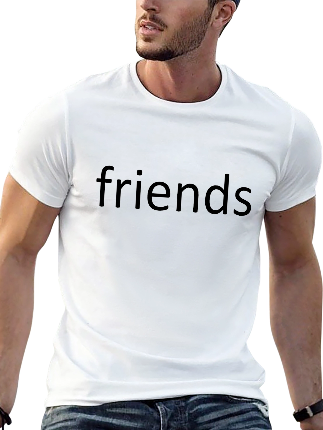 Friends Black Graphic Tee