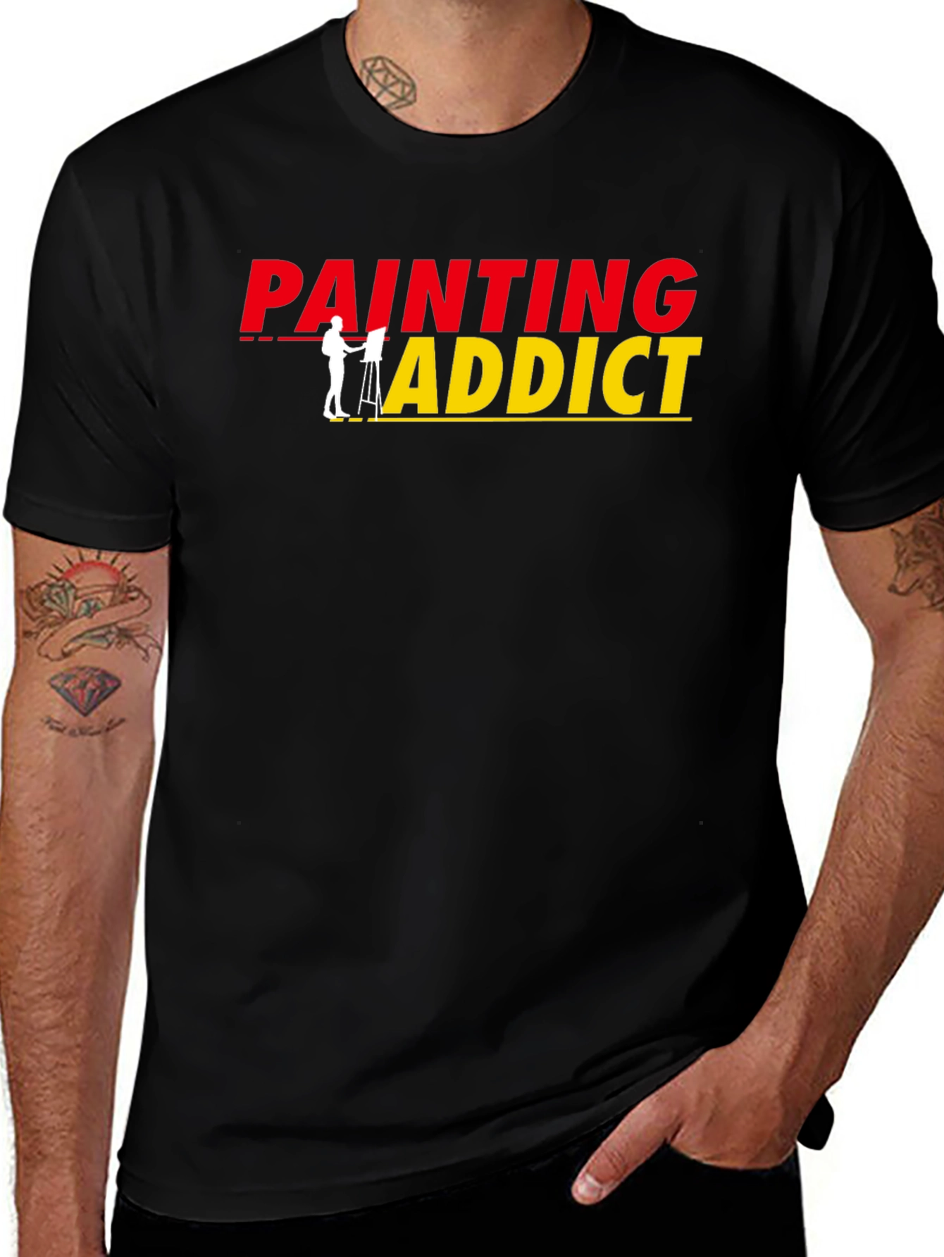 Painting Addict Graphic Tee - Artist T-Shirt