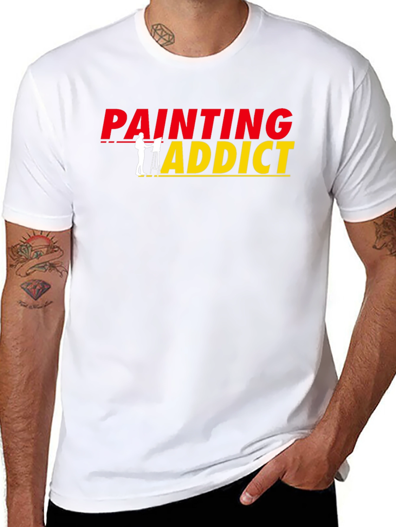 Painting Addict Graphic Tee - Artist T-Shirt