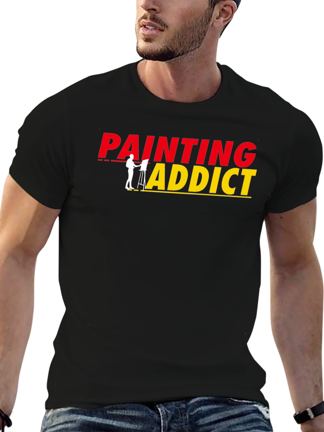 Painting Addict Graphic Tee - Artist T-Shirt