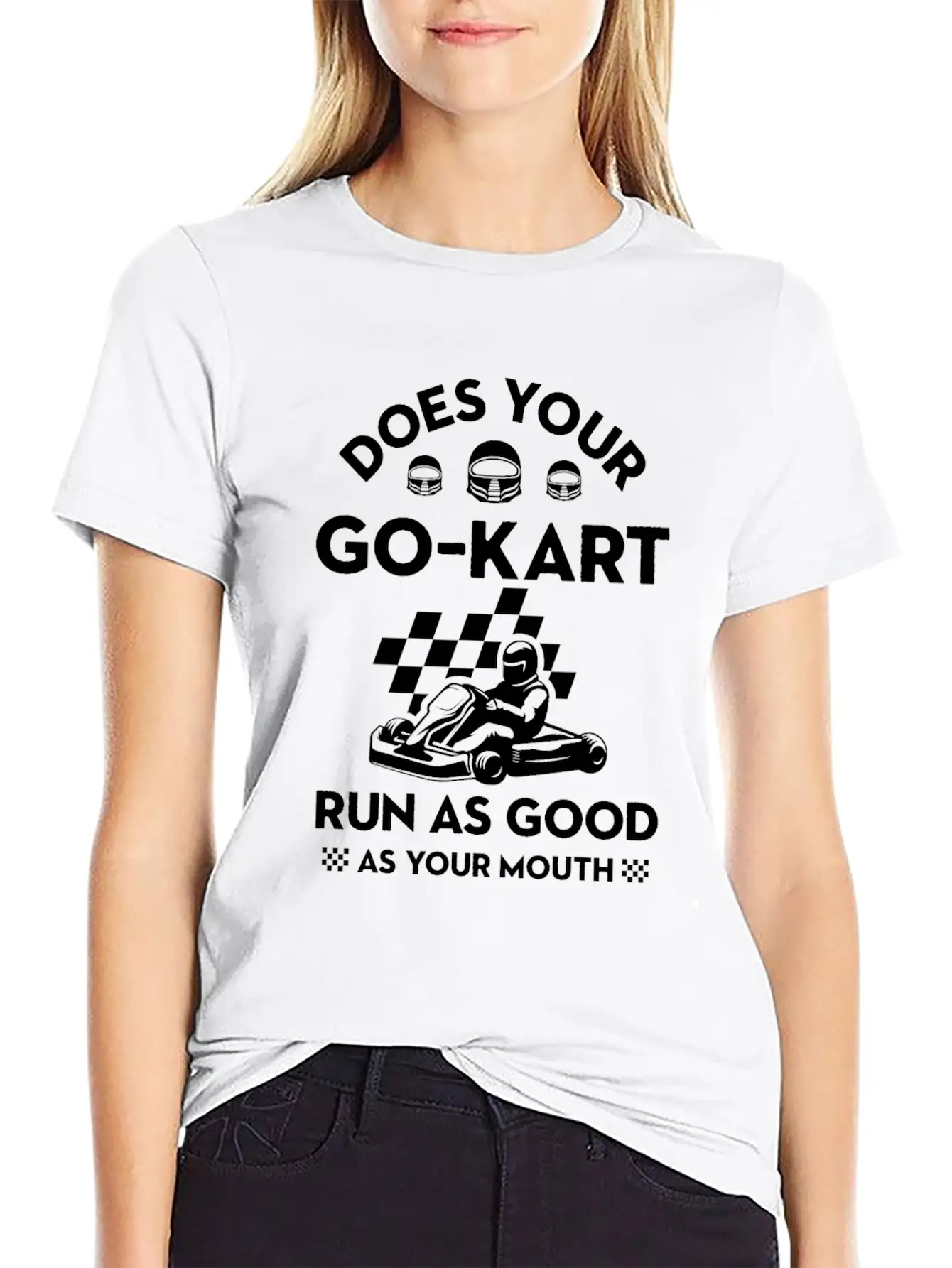 Go Kart Racing Good As Mouth Karting GoCart Racer Unisex Casual T-Shirt – Clean Design For Daily Comfort