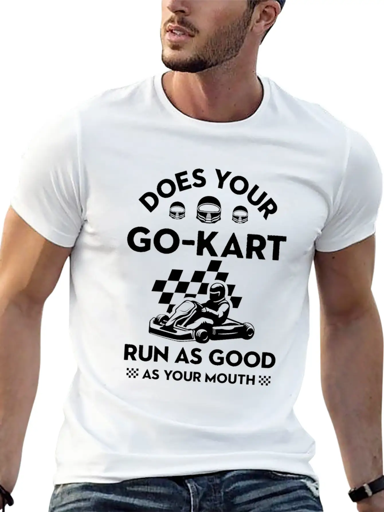 Go Kart Racing Good As Mouth Karting GoCart Racer Unisex Casual T-Shirt – Clean Design For Daily Comfort