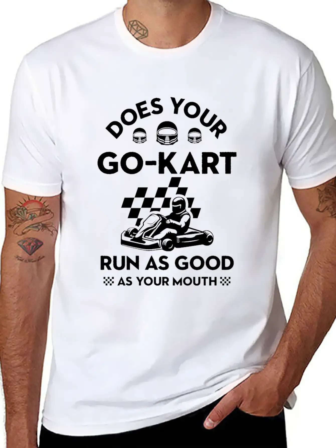 Go Kart Racing Good As Mouth Karting GoCart Racer Unisex Casual T-Shirt – Clean Design For Daily Comfort