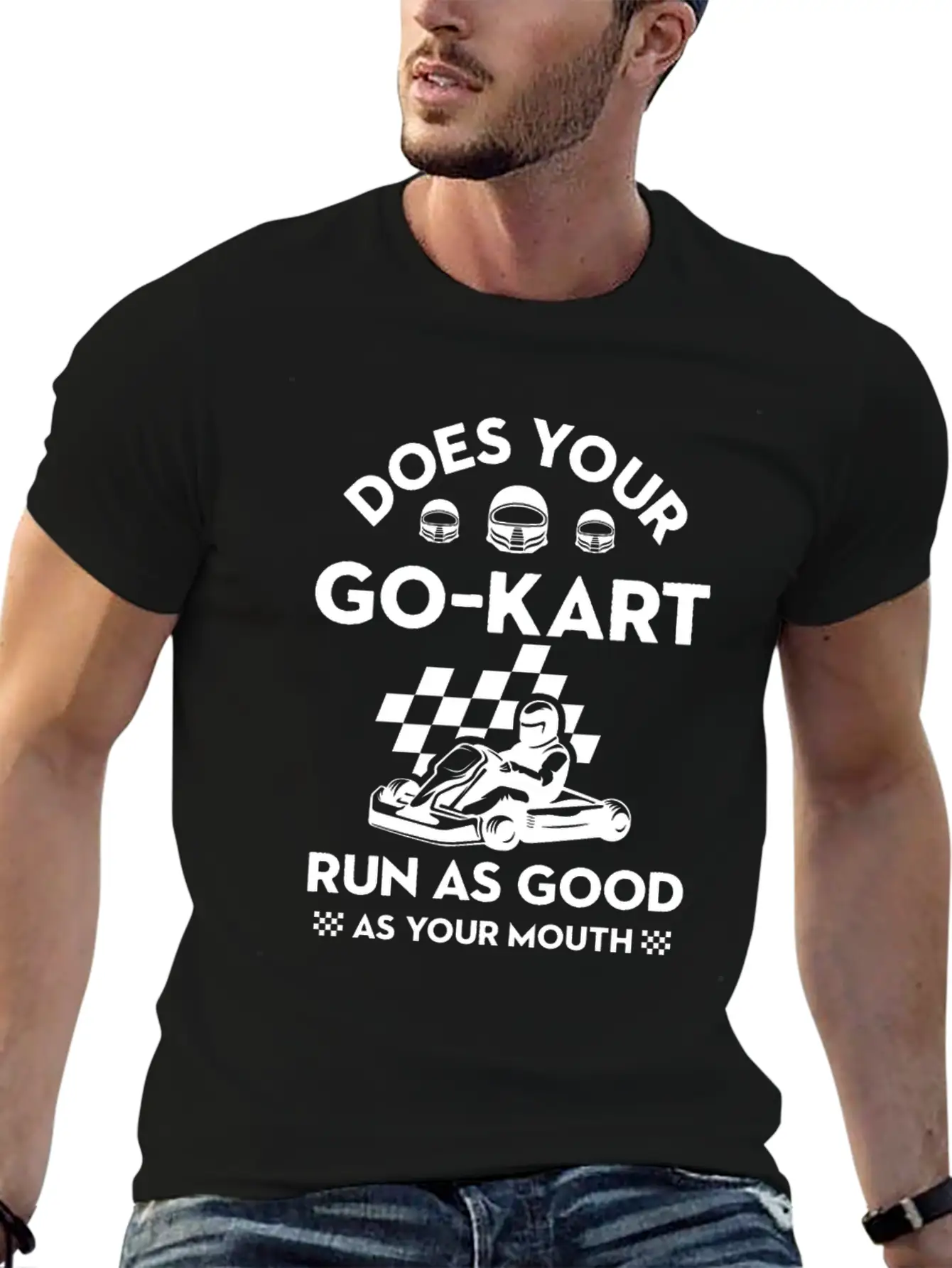Go Kart Racing Good As Mouth Karting GoCart Racer Unisex Casual T-Shirt – Clean Design For Daily Comfort
