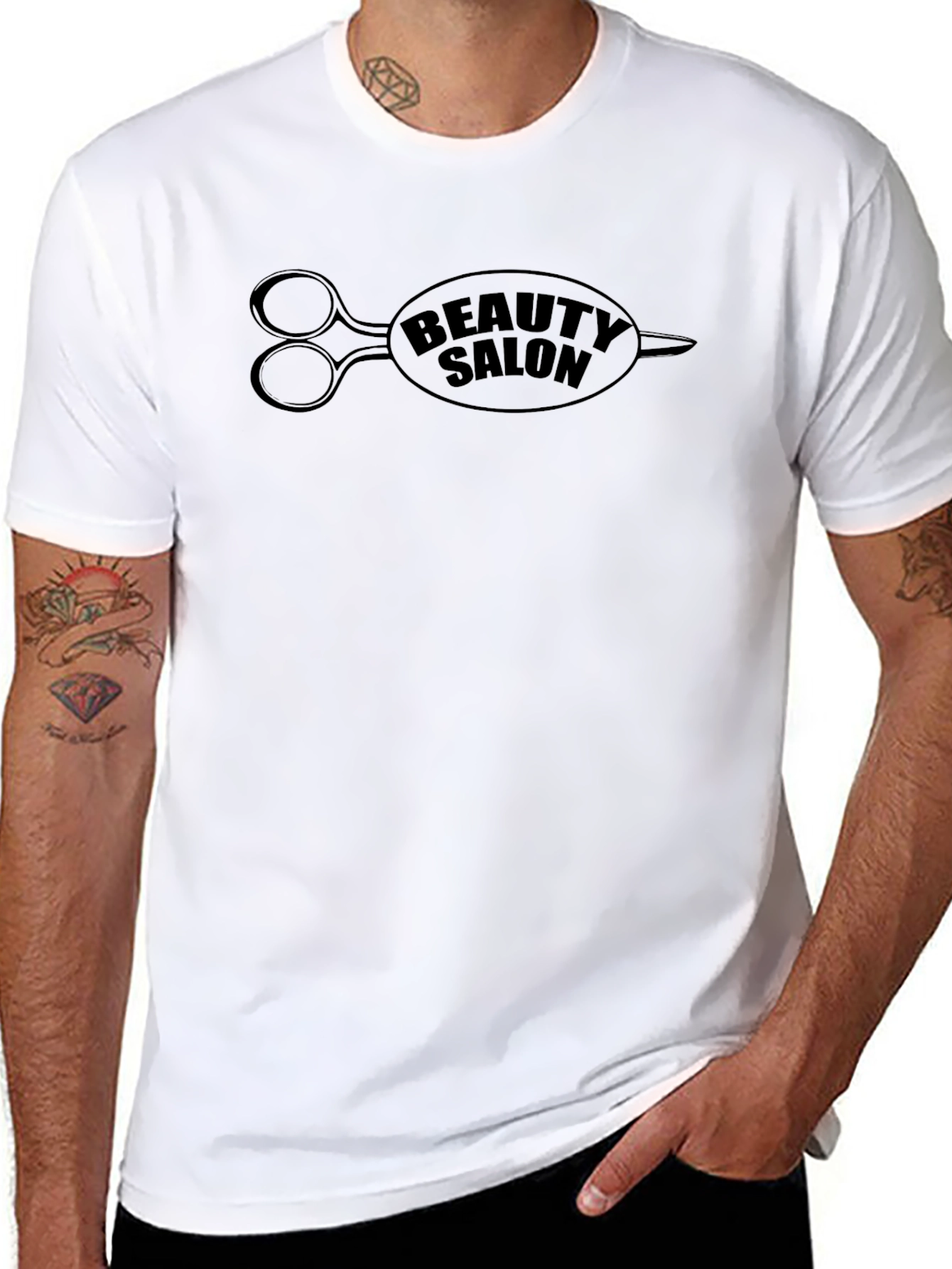 Beauty Salon T-Shirt - Scissor Design Tee