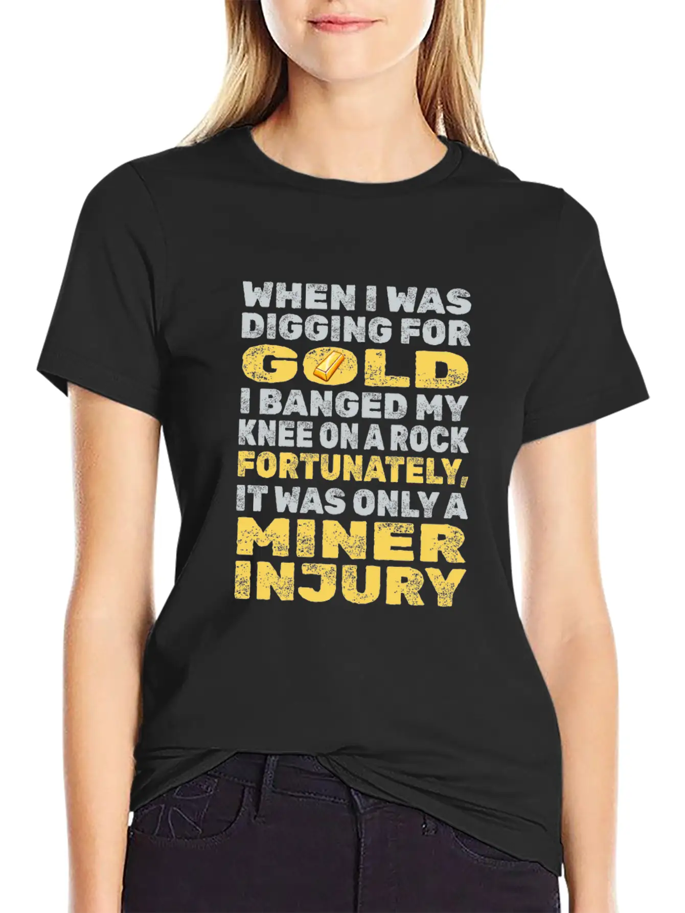 Gold Mining Unisex Casual T-Shirt – Clean Design For Daily Comfort