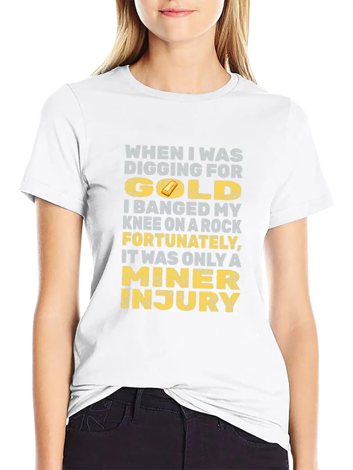 Gold Mining Unisex Casual T-Shirt – Clean Design For Daily Comfort