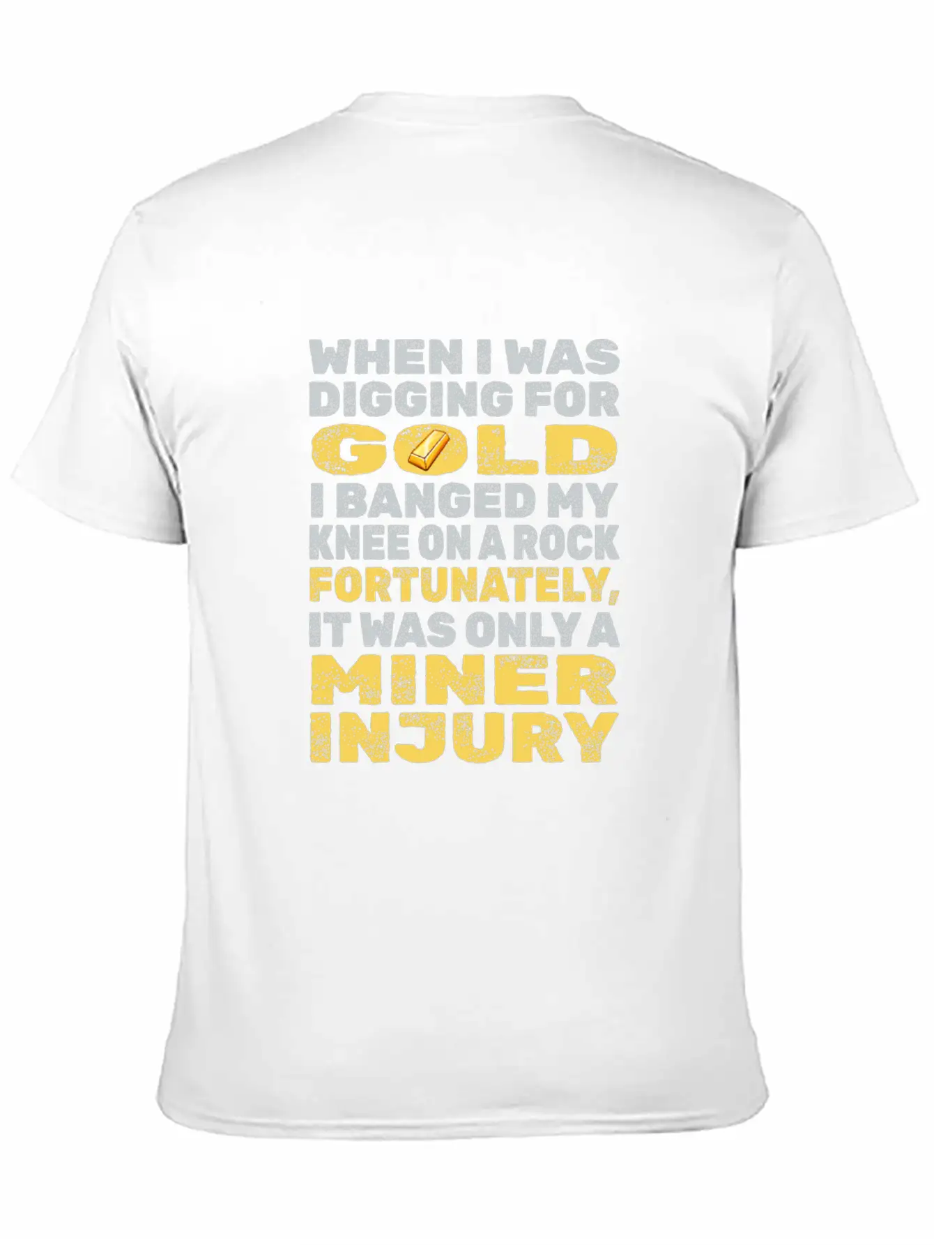 Gold Mining Unisex Casual T-Shirt – Clean Design For Daily Comfort