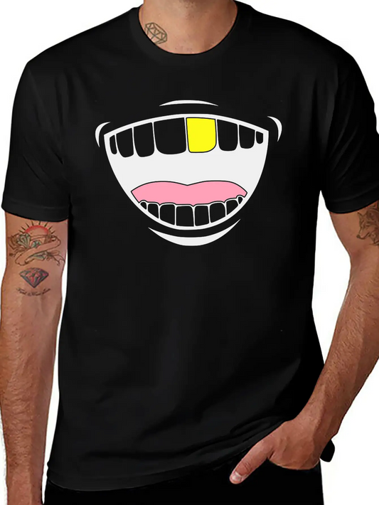 Gold Toothed Unisex Casual T-Shirt – Clean Design For Daily Comfort