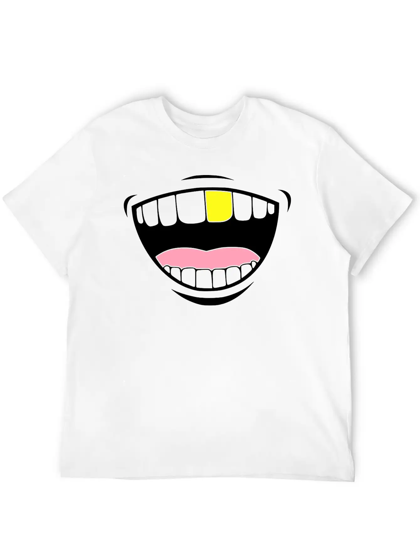 Gold Toothed Unisex Casual T-Shirt – Clean Design For Daily Comfort
