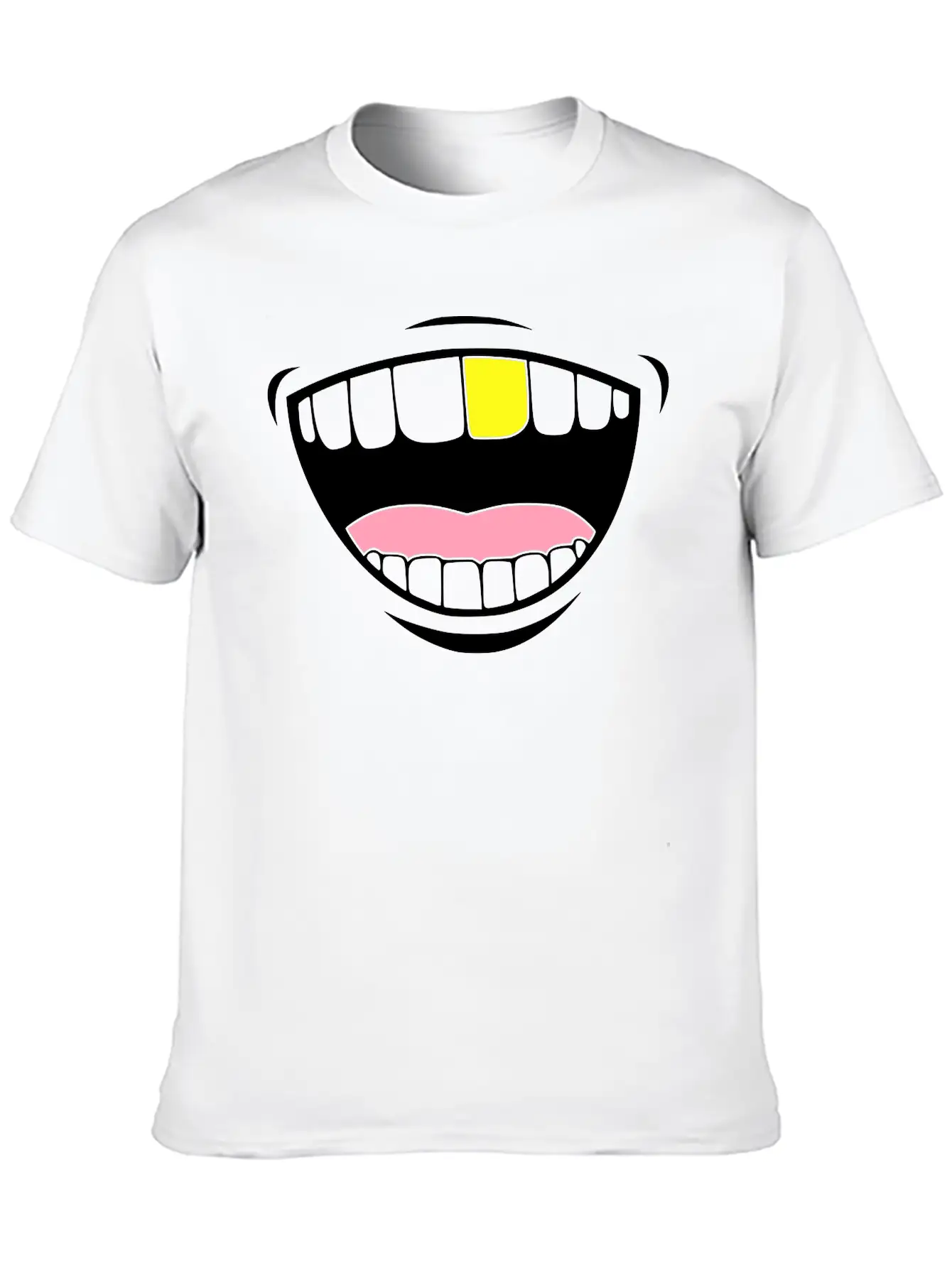 Gold Toothed Unisex Casual T-Shirt – Clean Design For Daily Comfort