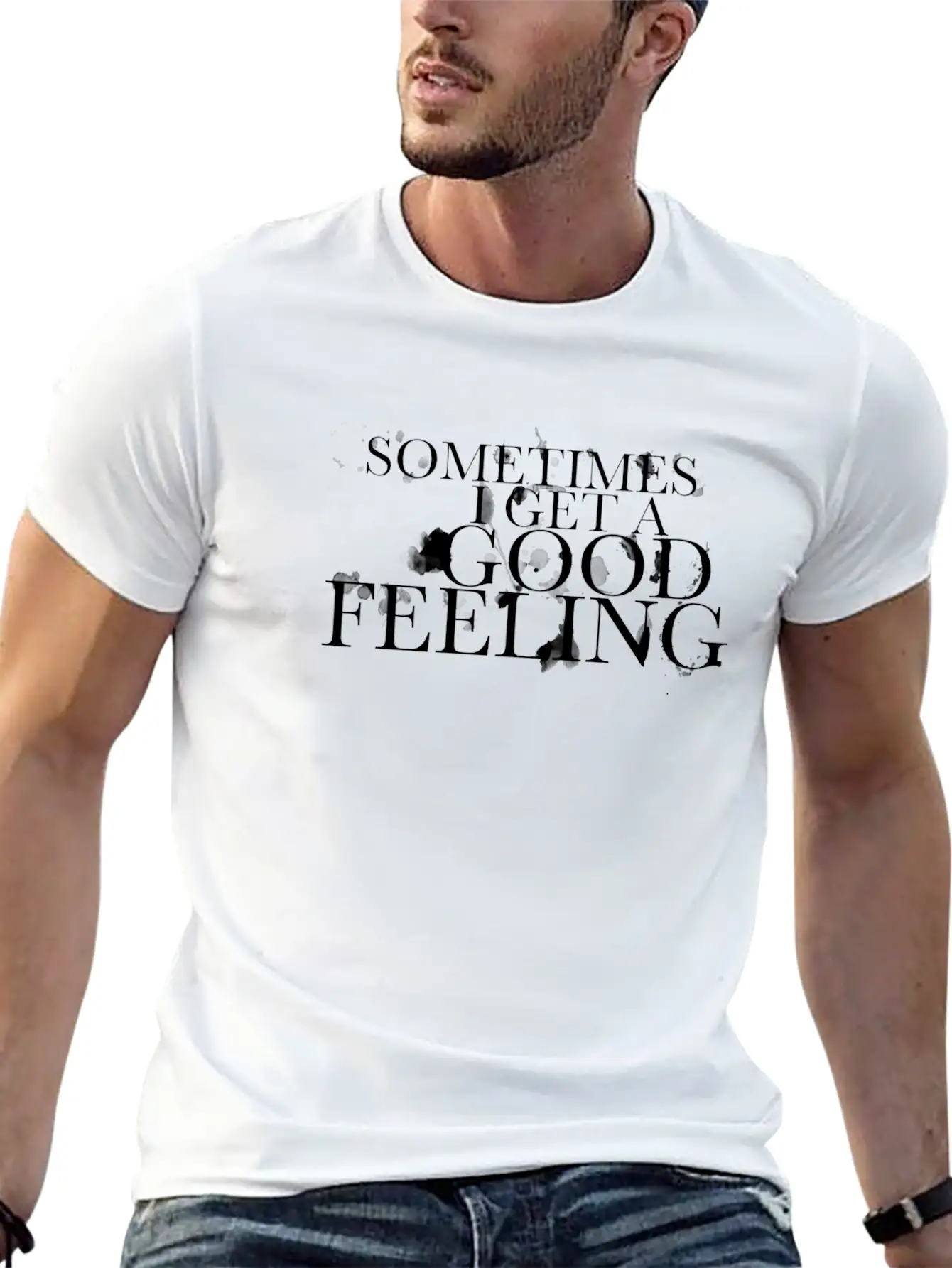 Good Feeling Unisex Casual T-Shirt – Clean Design For Daily Comfort