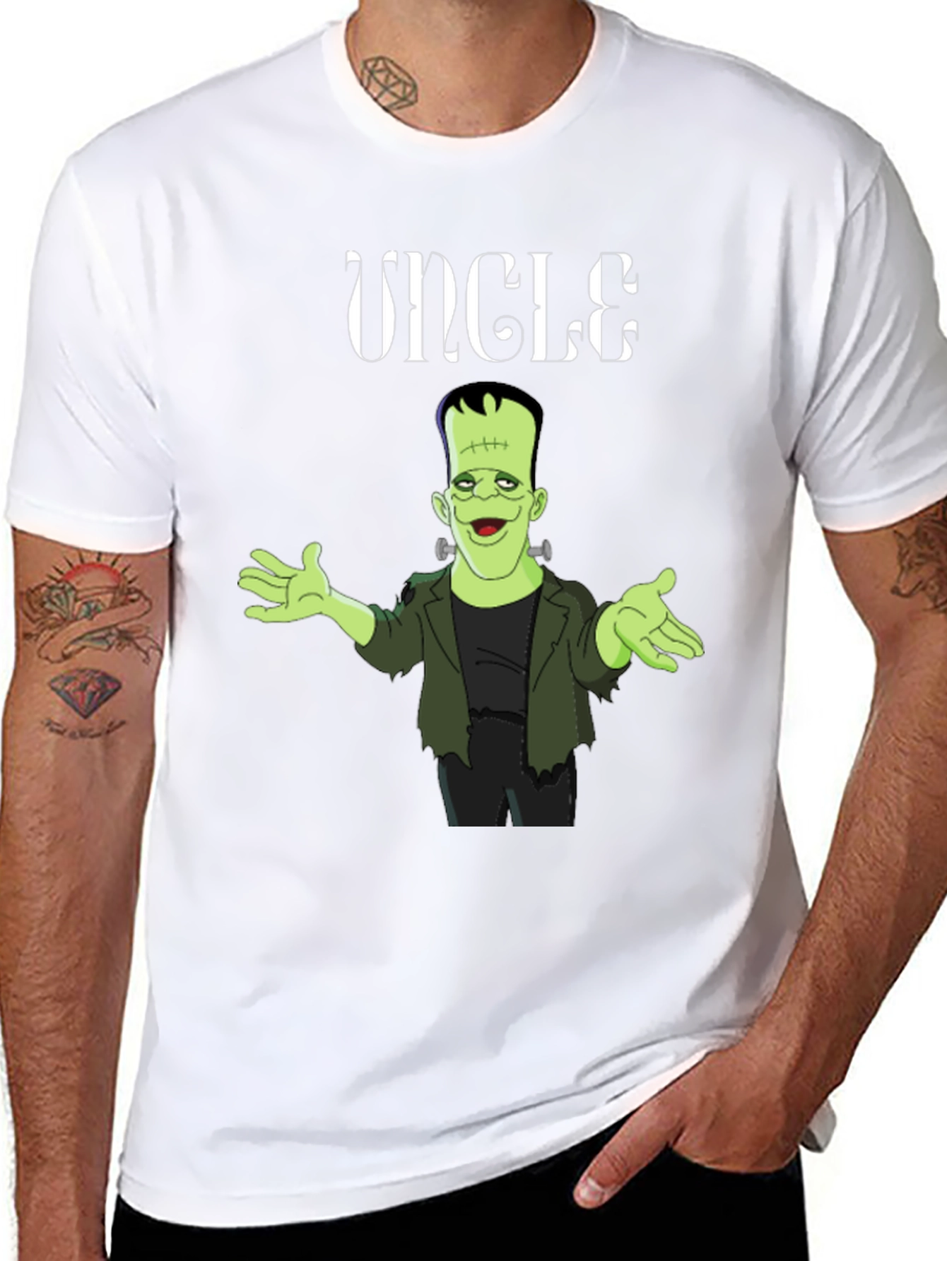 Uncle Frankenstein Graphic T-Shirt -  Halloween