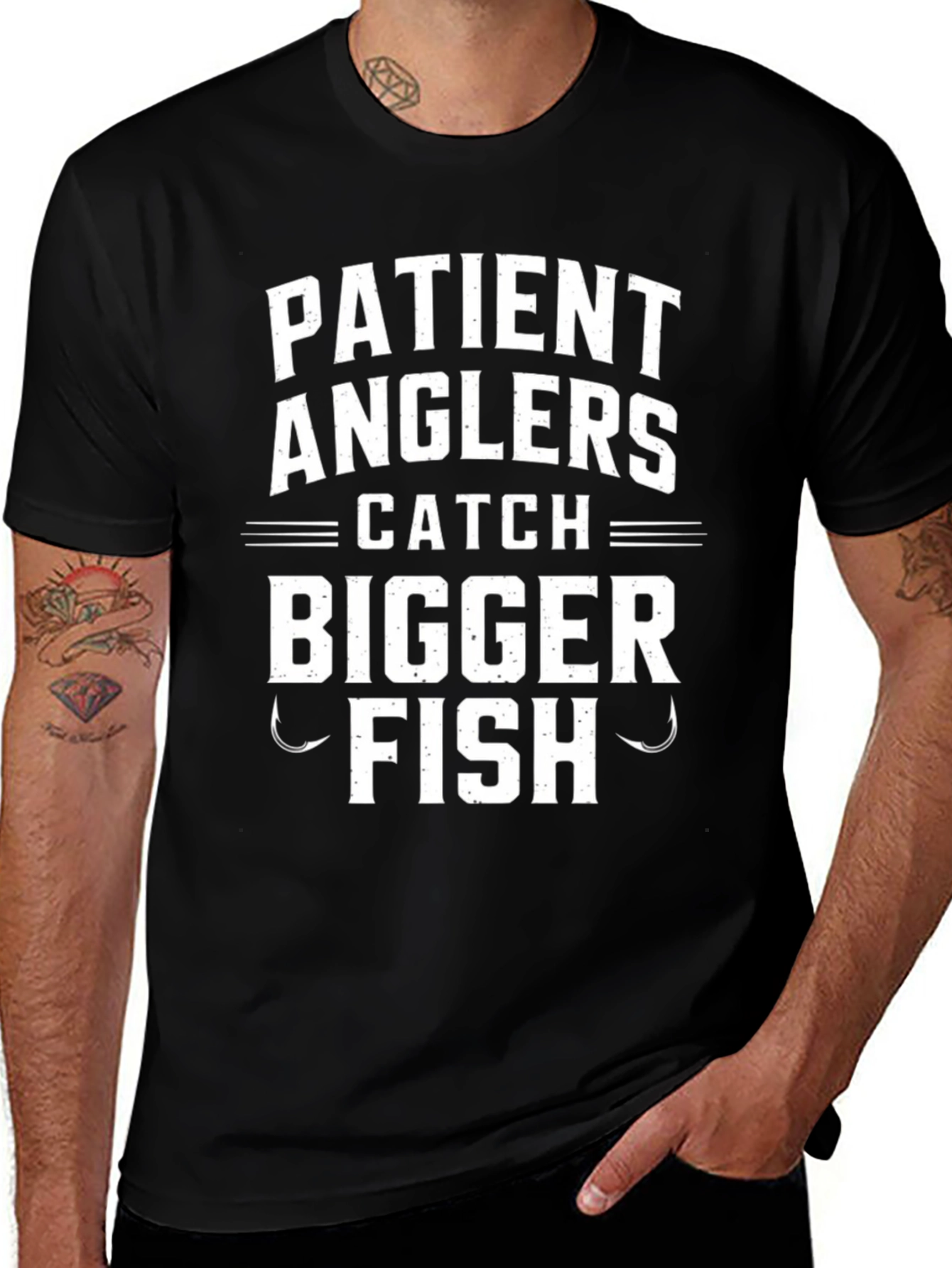Patient Anglers Bigger Fish Graphic Tee