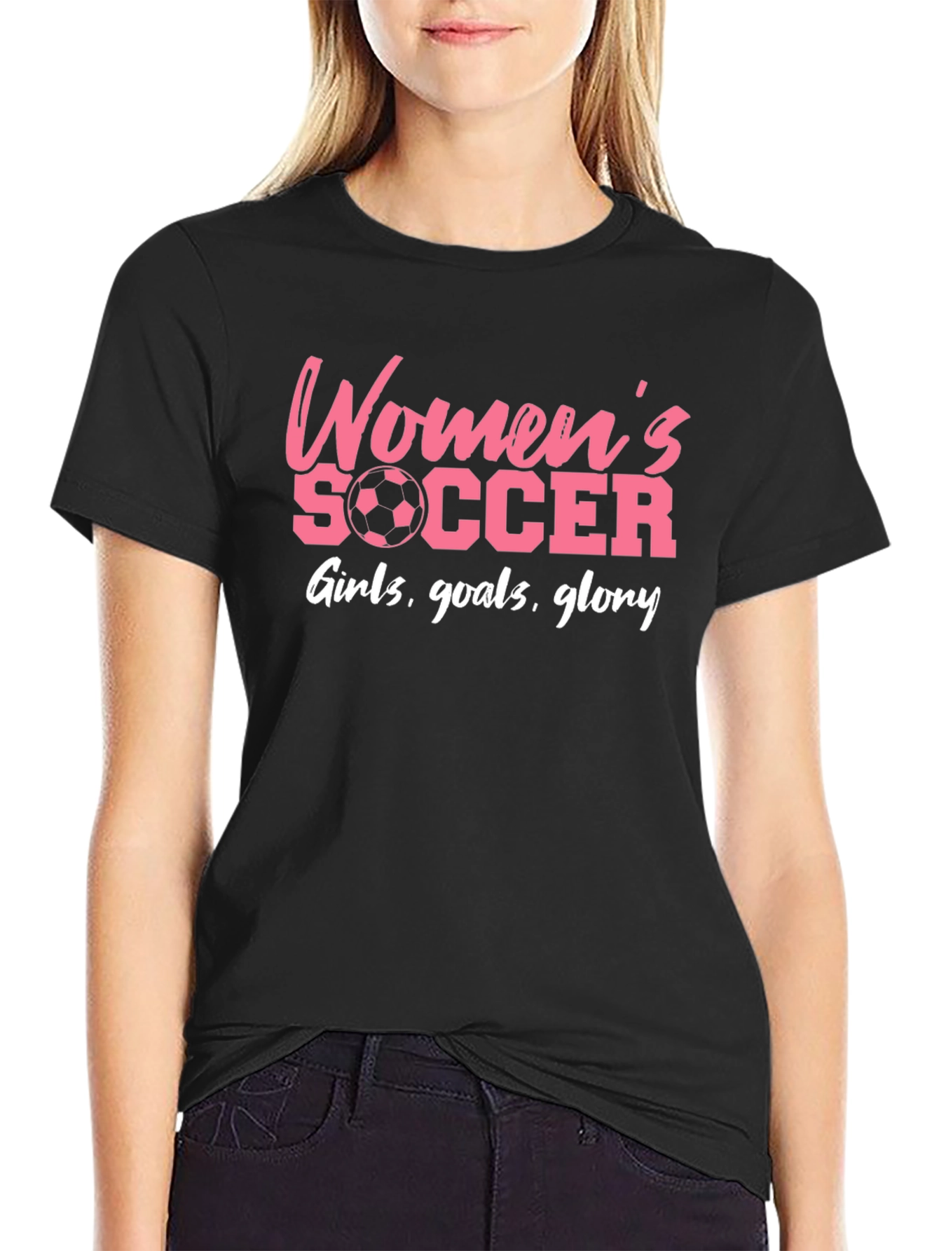 Womens Soccer Graphic Tee