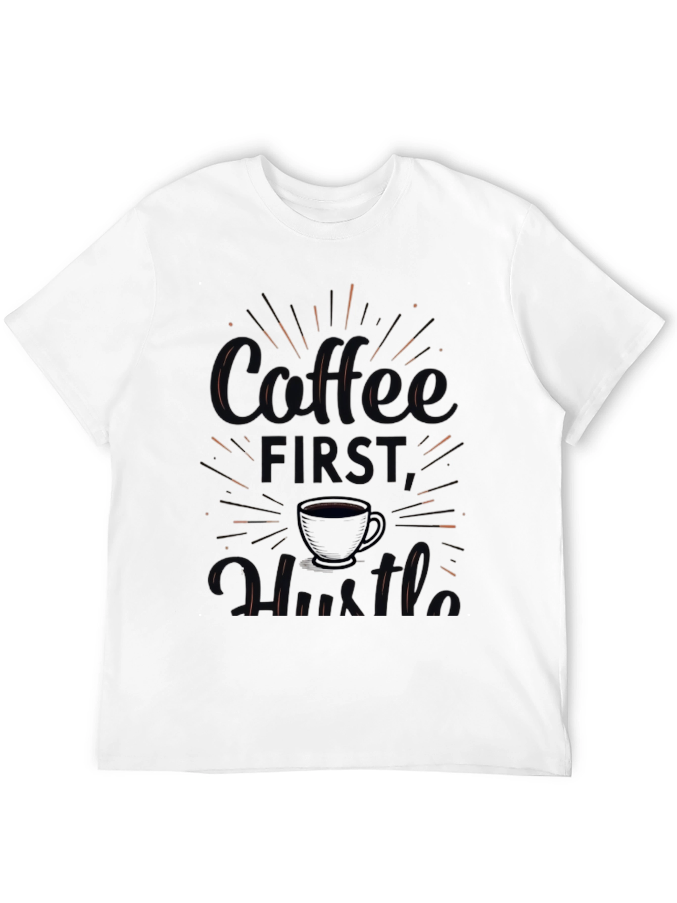 Coffee First Hustle Graphic Tee - Mens Black T-Shirt