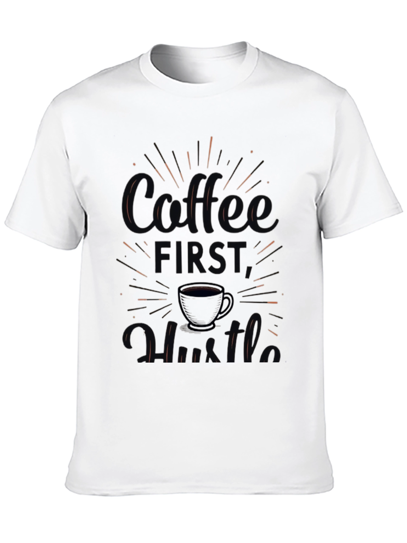 Coffee First Hustle Graphic Tee - Mens Black T-Shirt