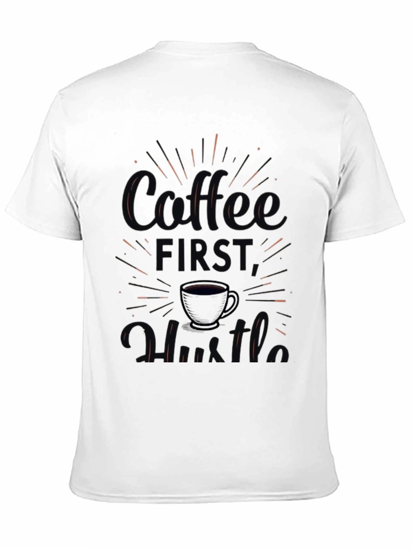Coffee First Hustle Graphic Tee - Mens Black T-Shirt
