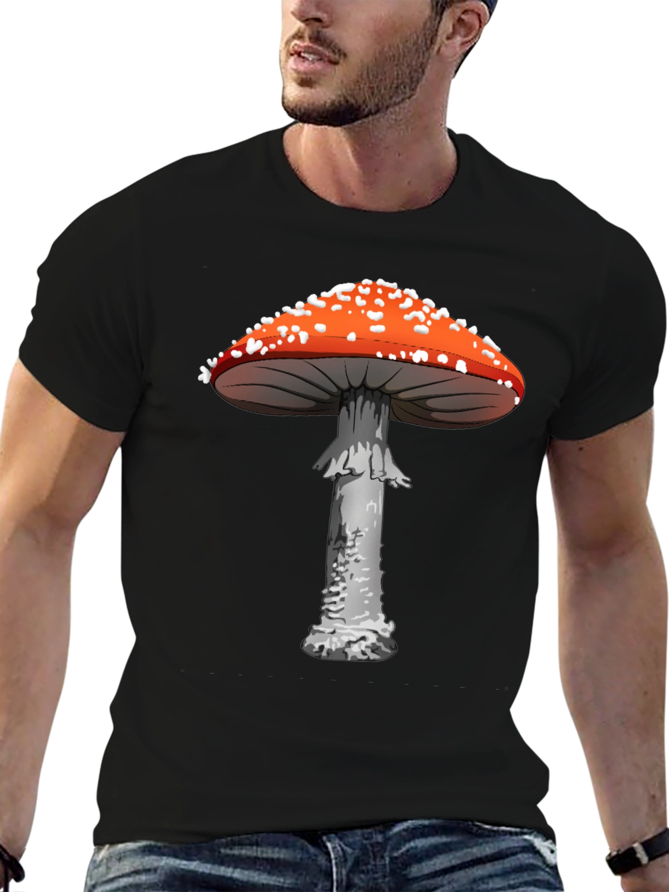 Mushroom Graphic Tee - Funky Novelty Print