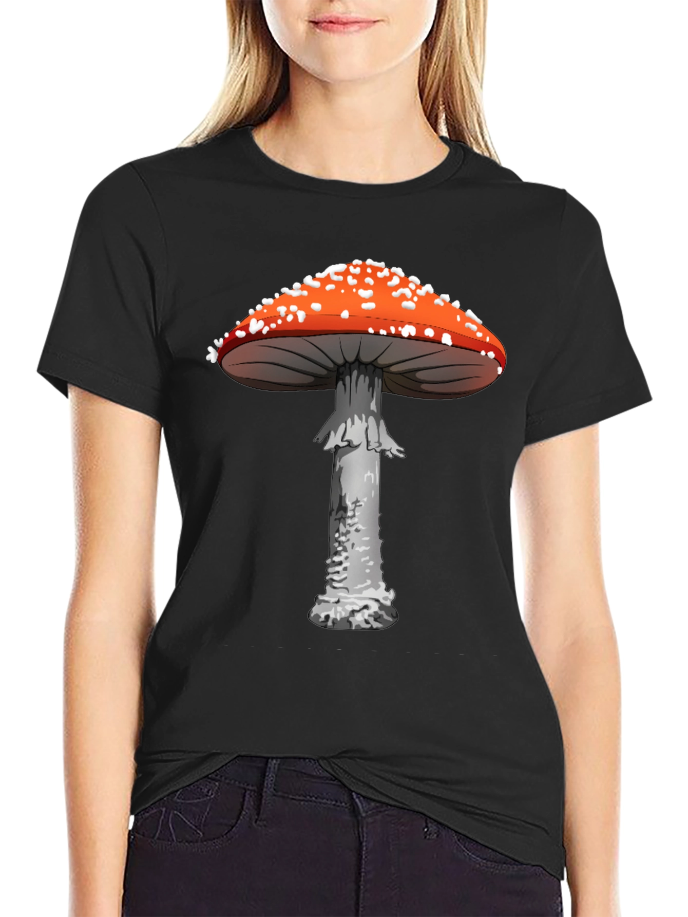 Mushroom Graphic Tee - Funky Novelty Print