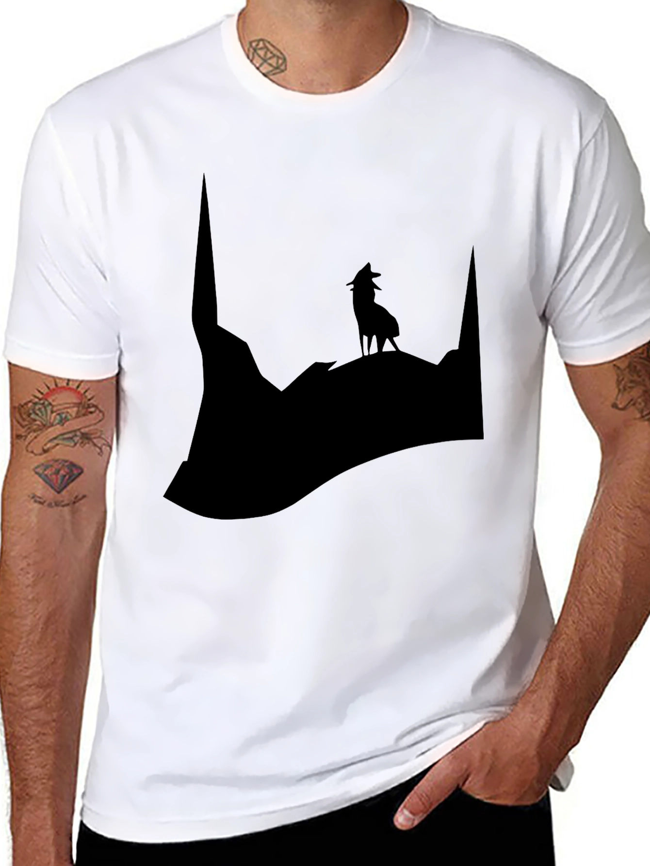Silhouette Wolf Mountain T-Shirt