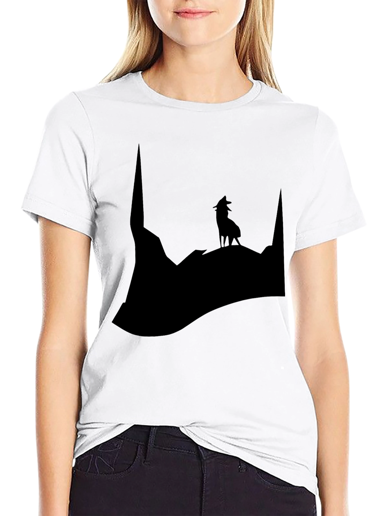 Silhouette Wolf Mountain T-Shirt