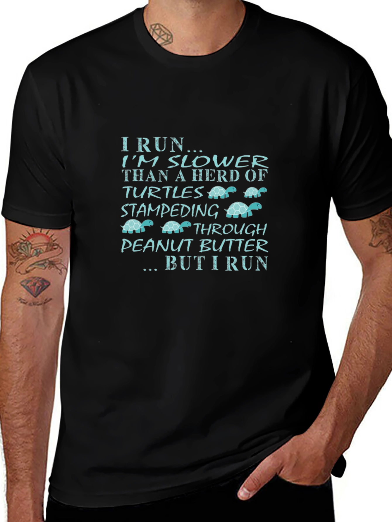 I Run Slower Turtle Humor T-Shirt