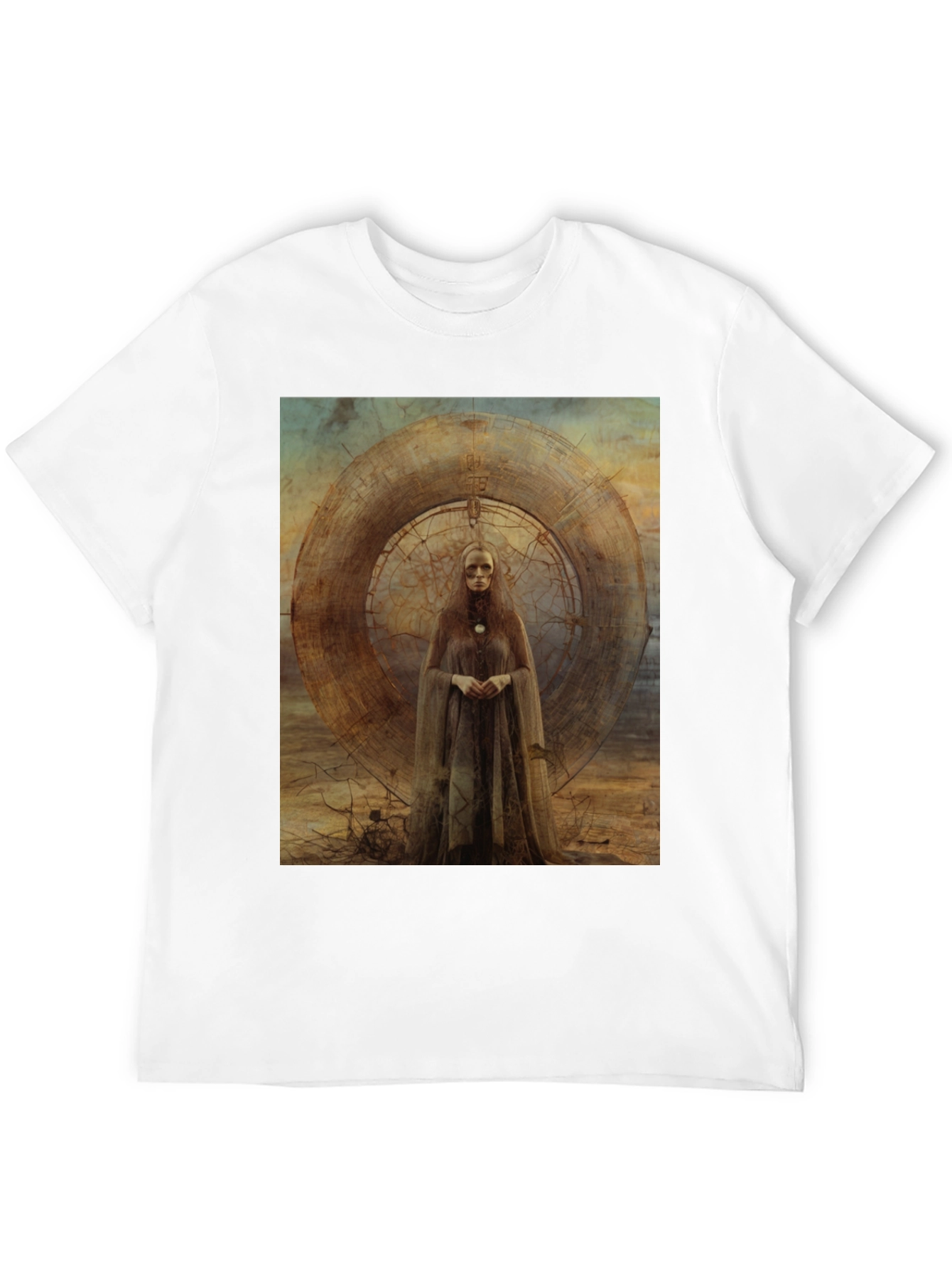 Abstract Art Graphic Tee - Black