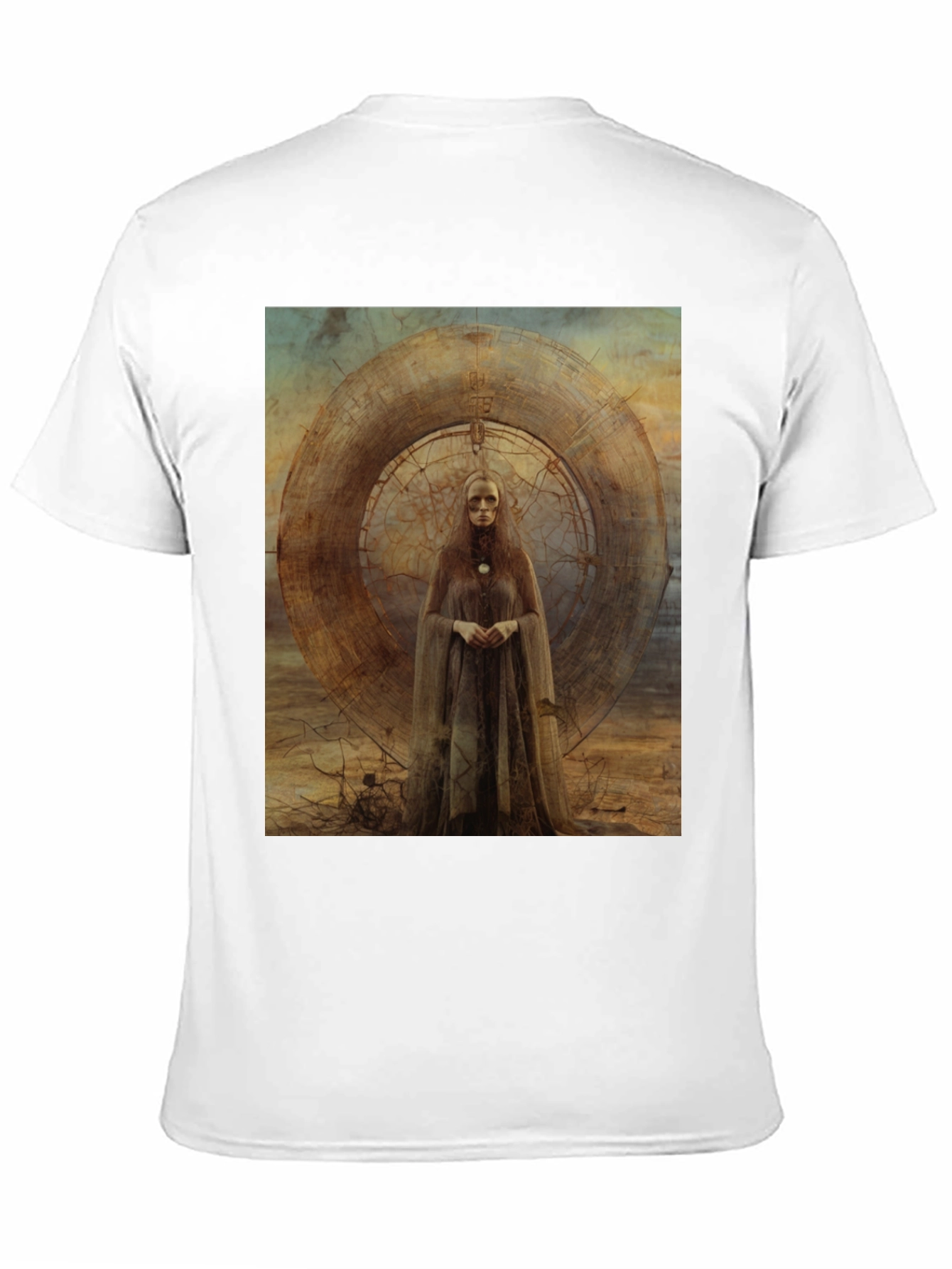 Abstract Art Graphic Tee - Black