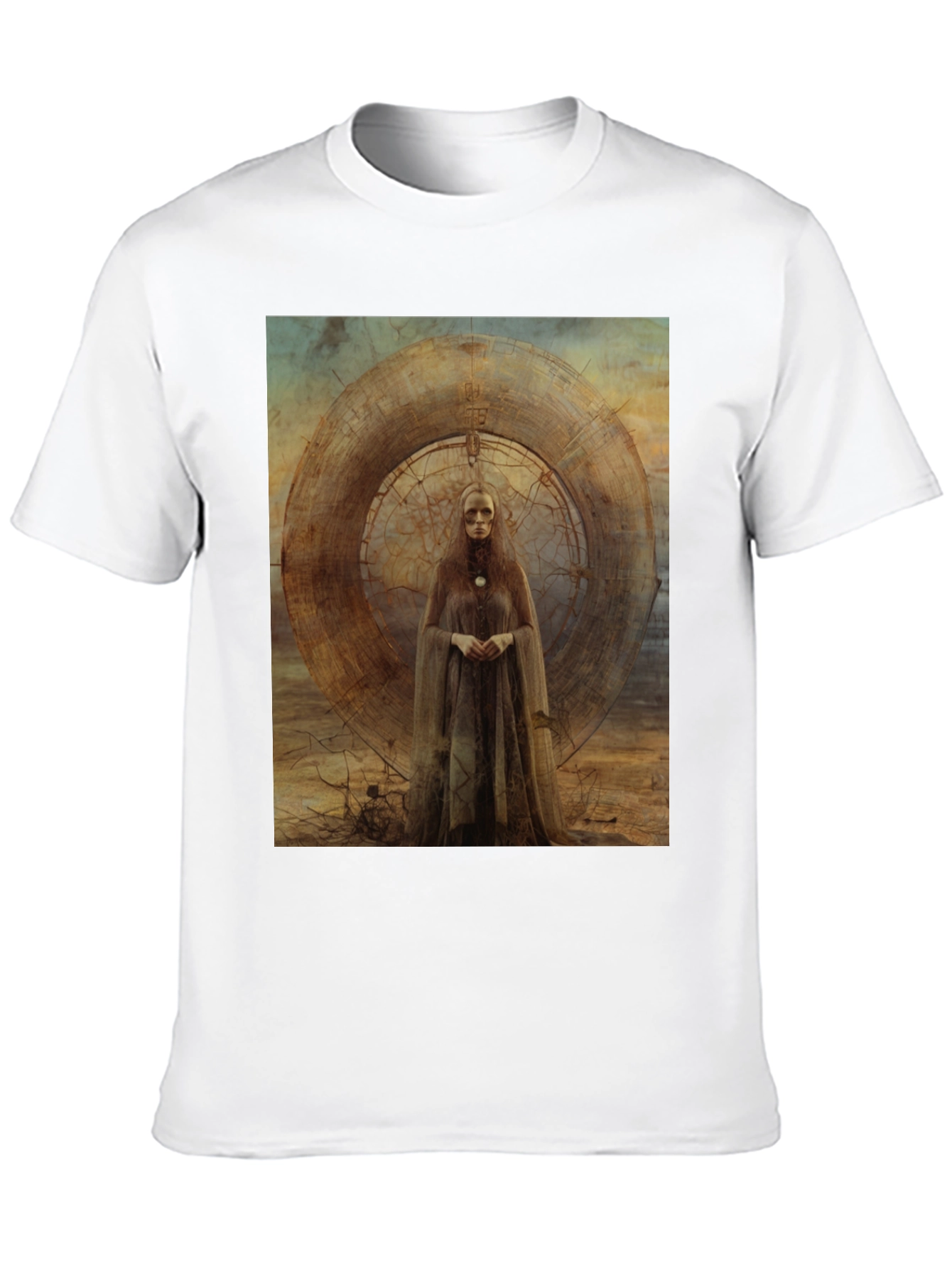 Abstract Art Graphic Tee - Black