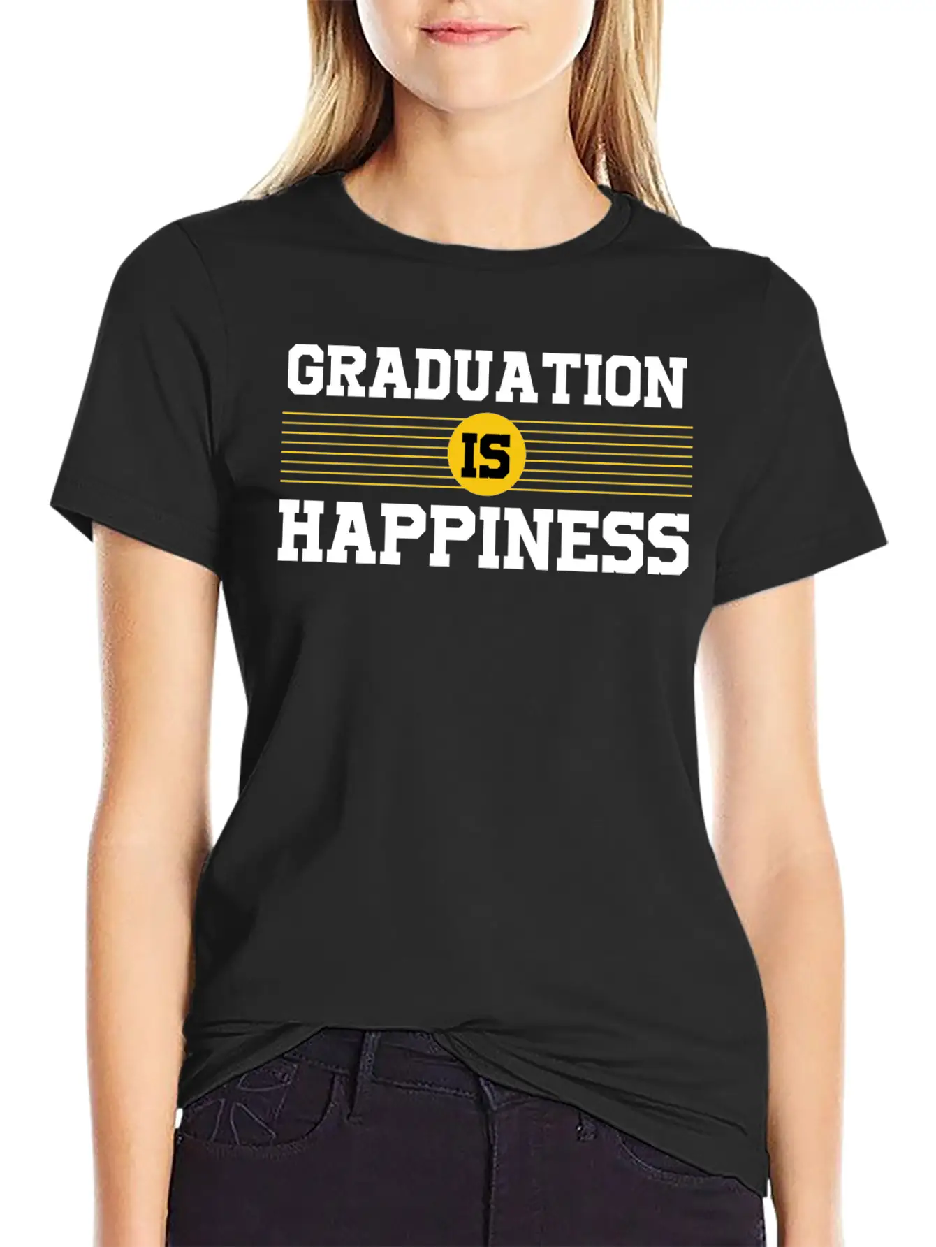 GRADUATION HAPPINESS Unisex Casual T-Shirt – Clean Design For Daily Comfort