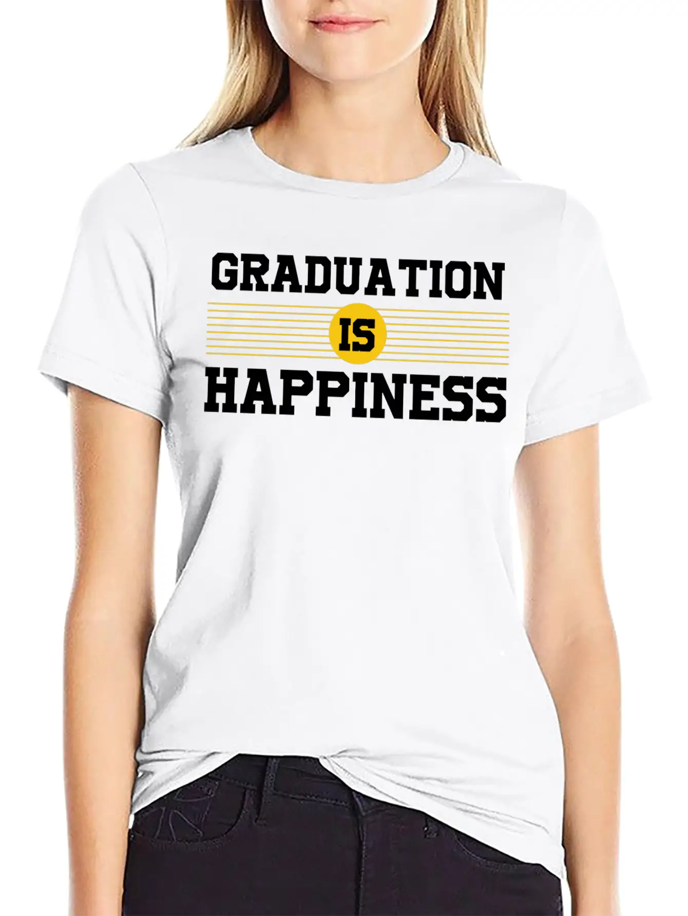 GRADUATION HAPPINESS Unisex Casual T-Shirt – Clean Design For Daily Comfort