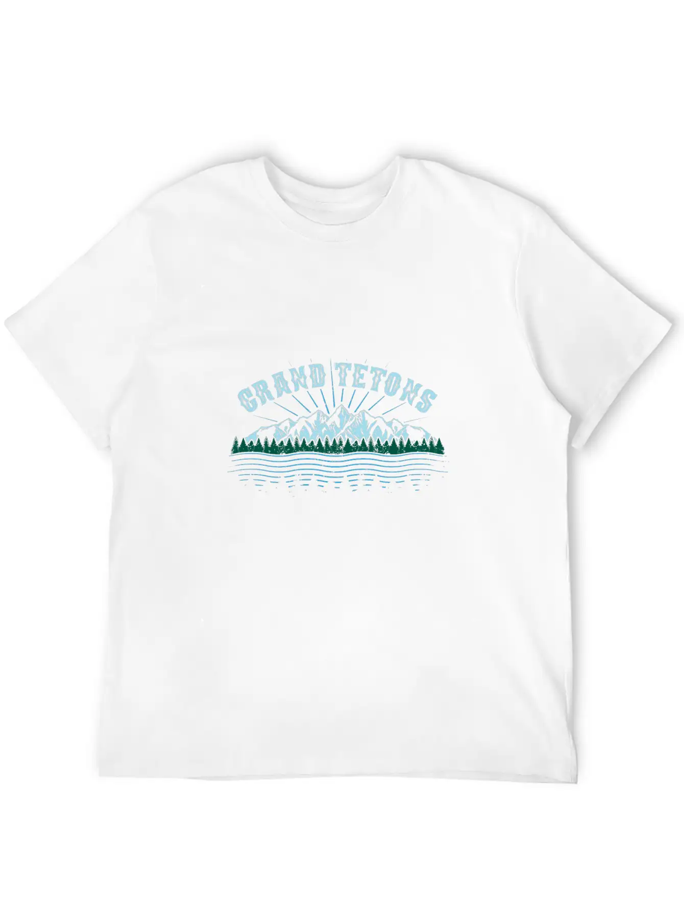 Grand Tetons Wyoming National Park Gift Unisex Casual T-Shirt – Clean Design For Daily Comfort